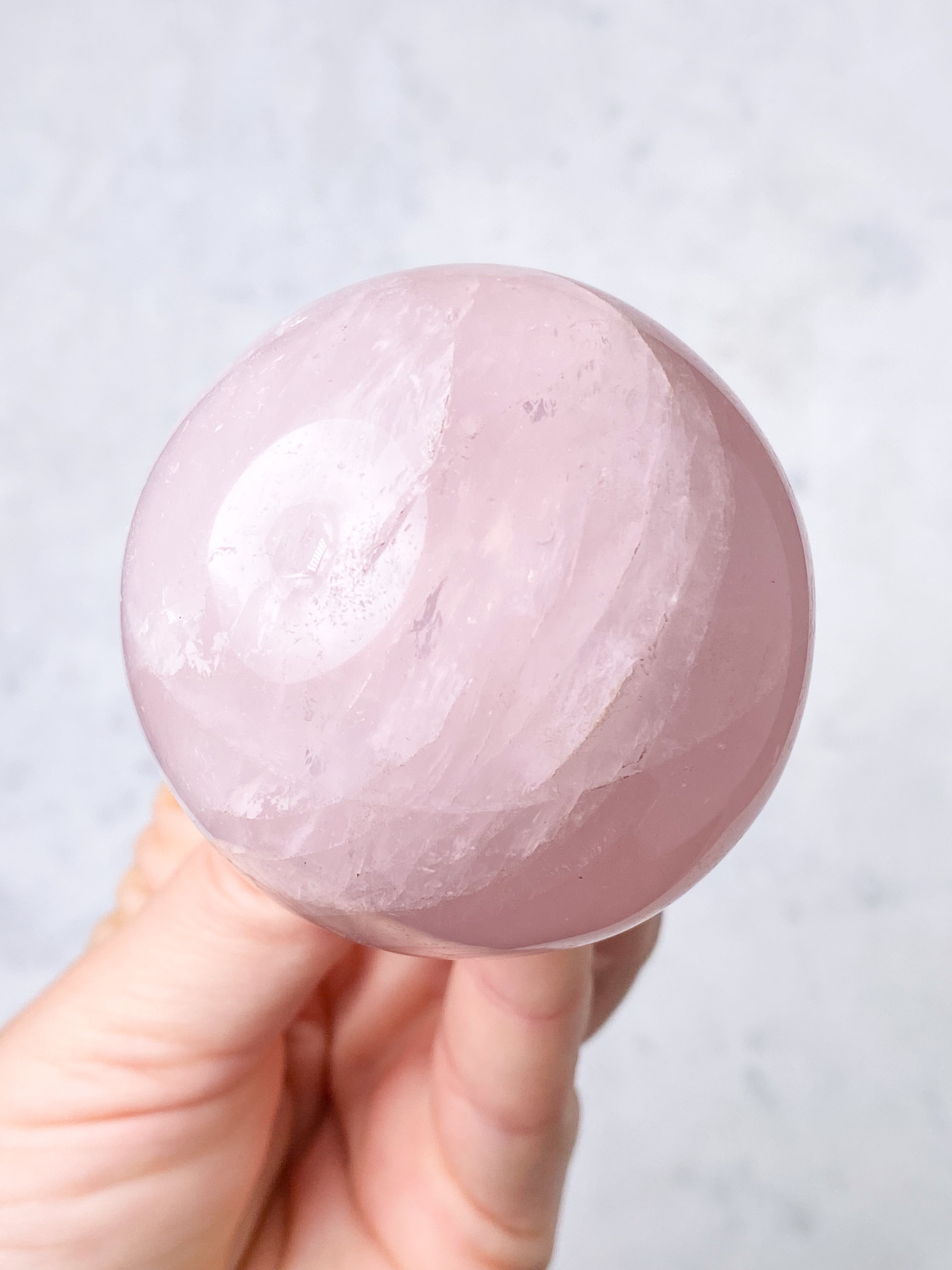 Rosakvarts Kugle (Nr. 8)
