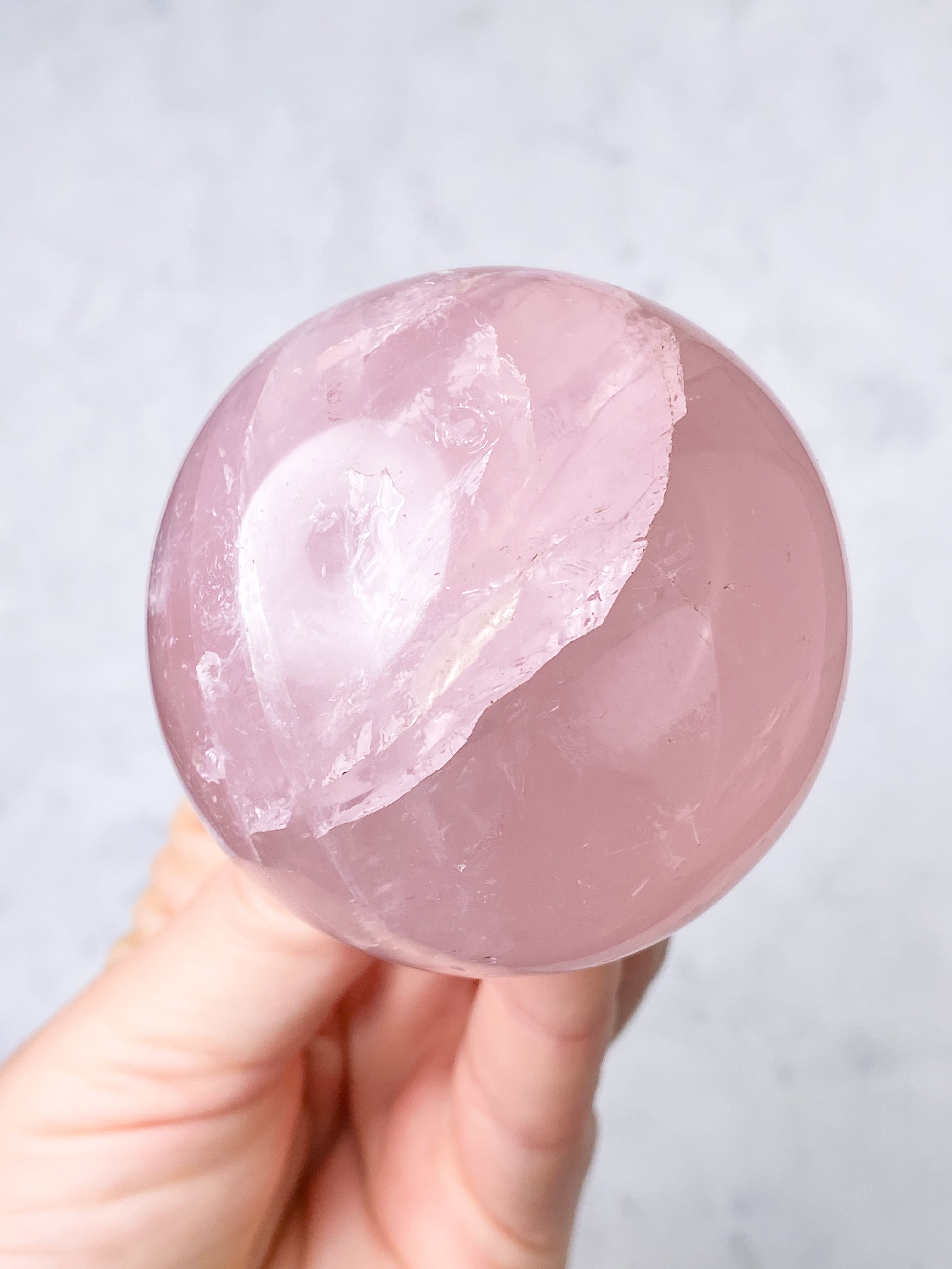 Rosakvarts Kugle (Nr. 9)