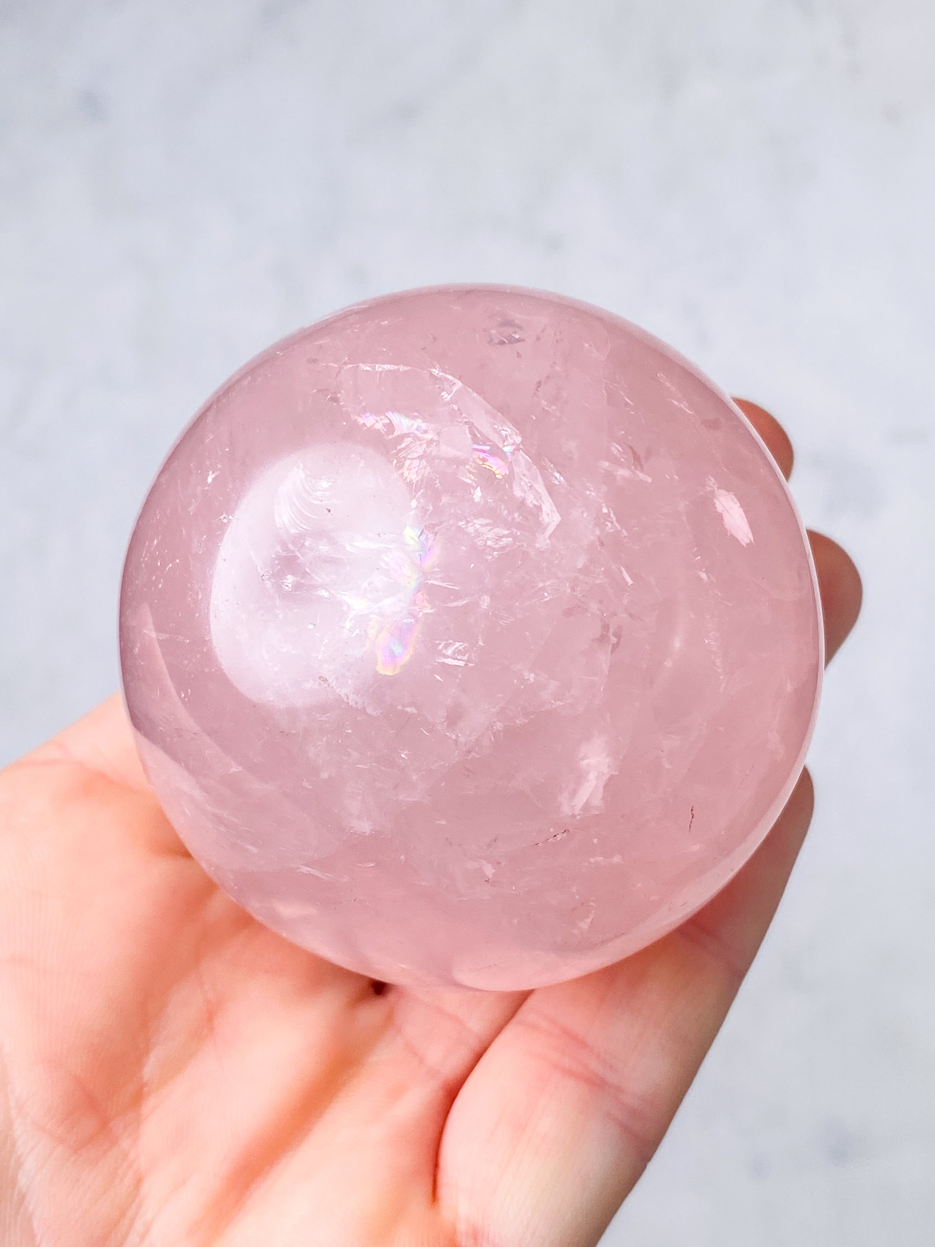 Rosakvarts Kugle (Nr. 9)