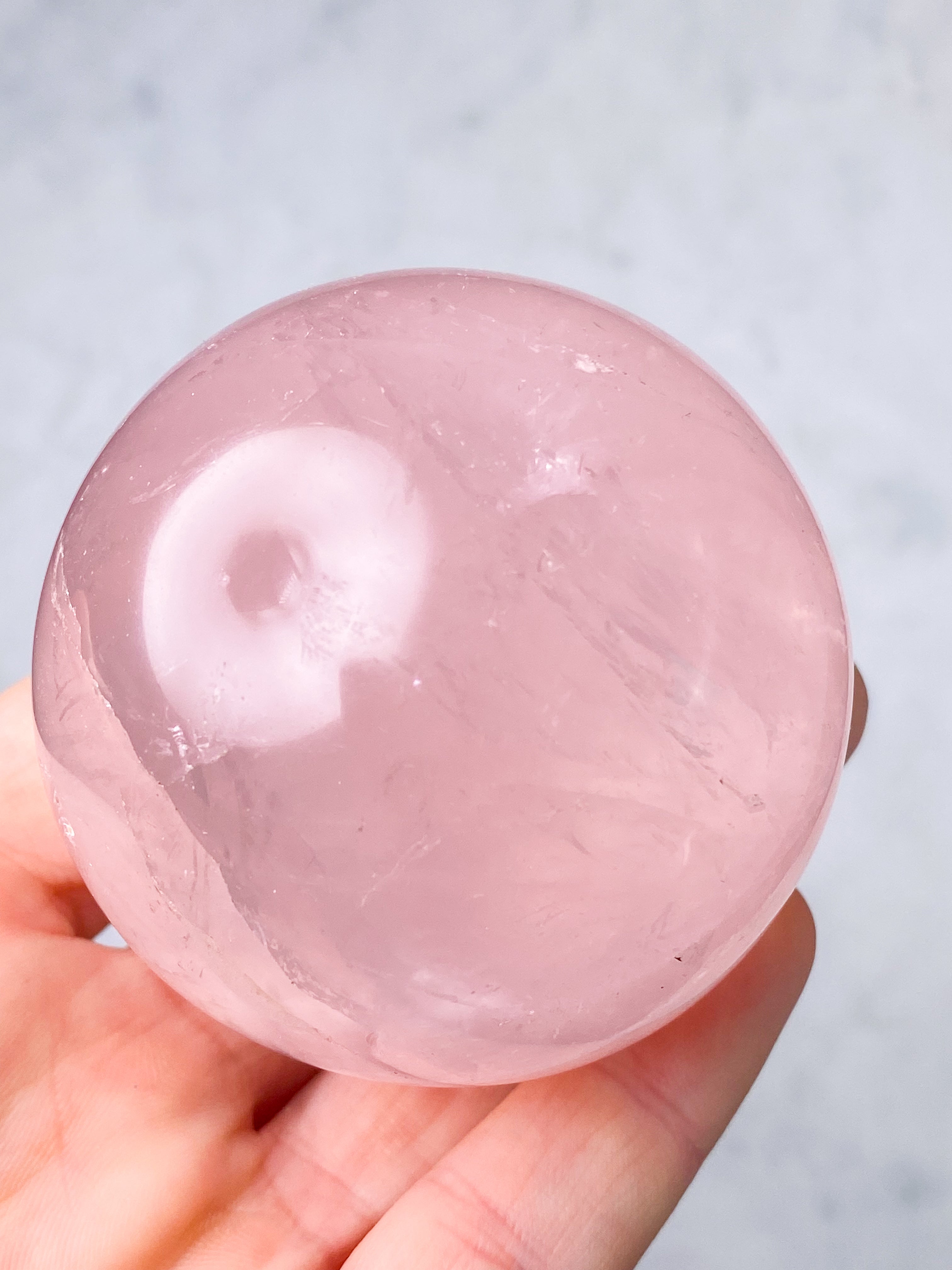 Rosakvarts Kugle (Nr. 9)