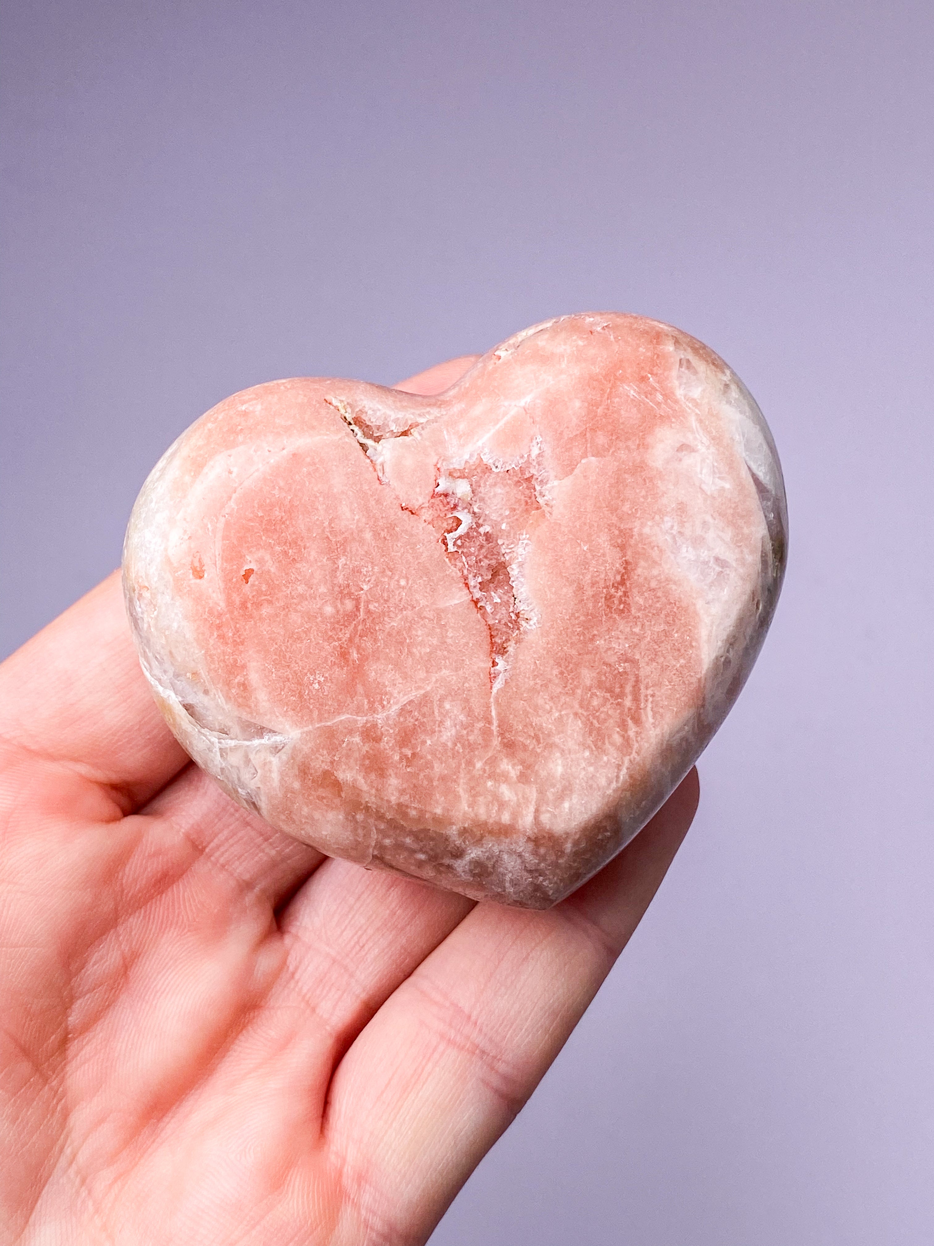 Pink Ametyst Hjerte (Nr. 4)