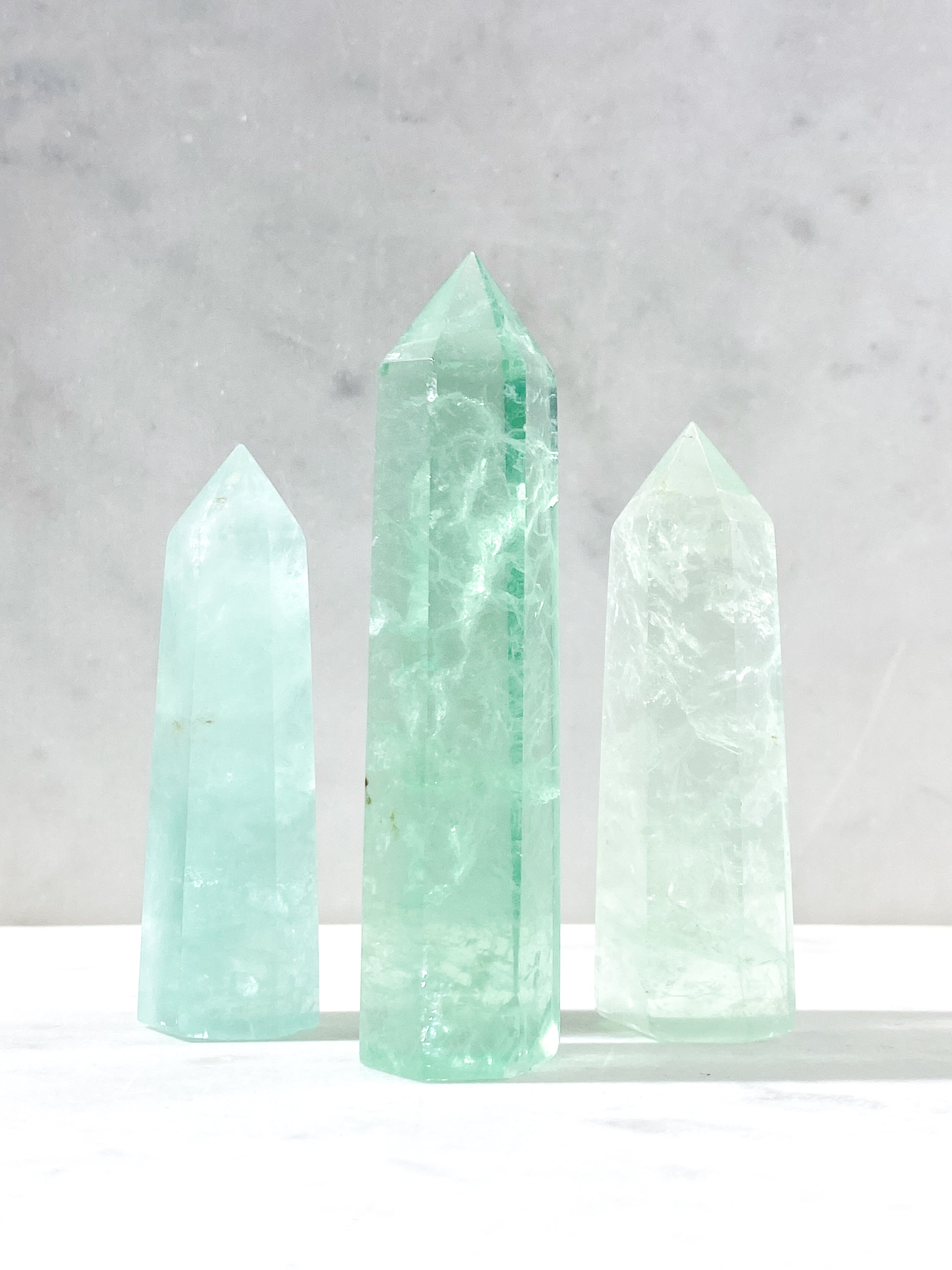 Mintgrøn Fluorit Tårn