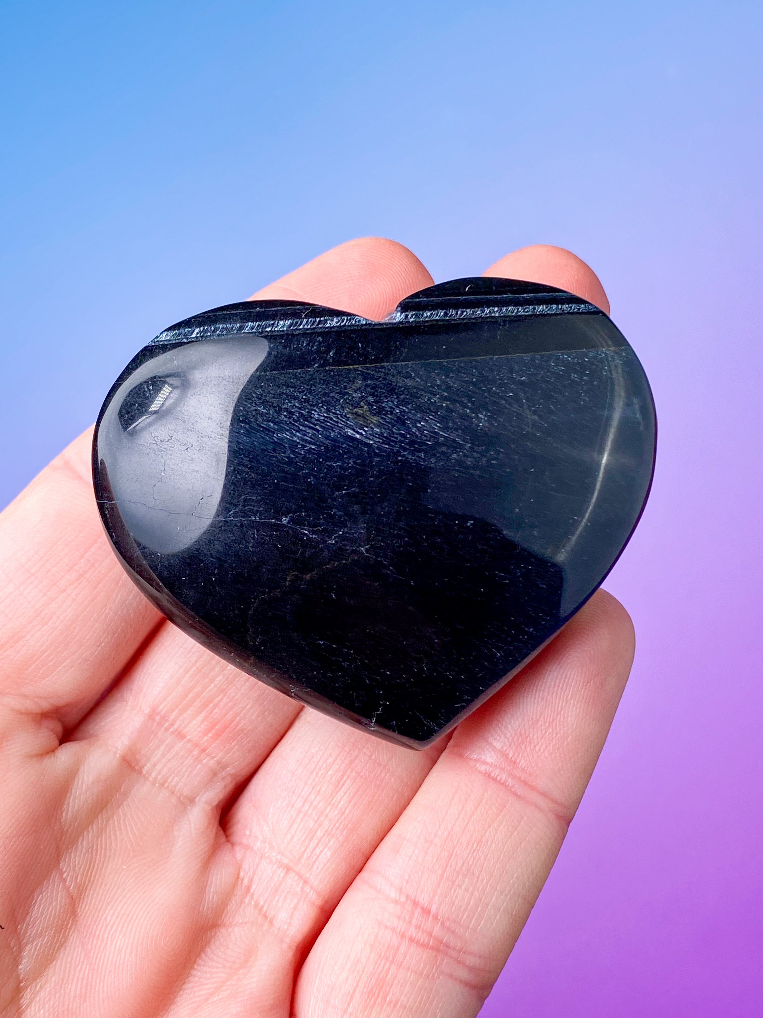 Blå Tigerøje Hjerte (Nr. 4)