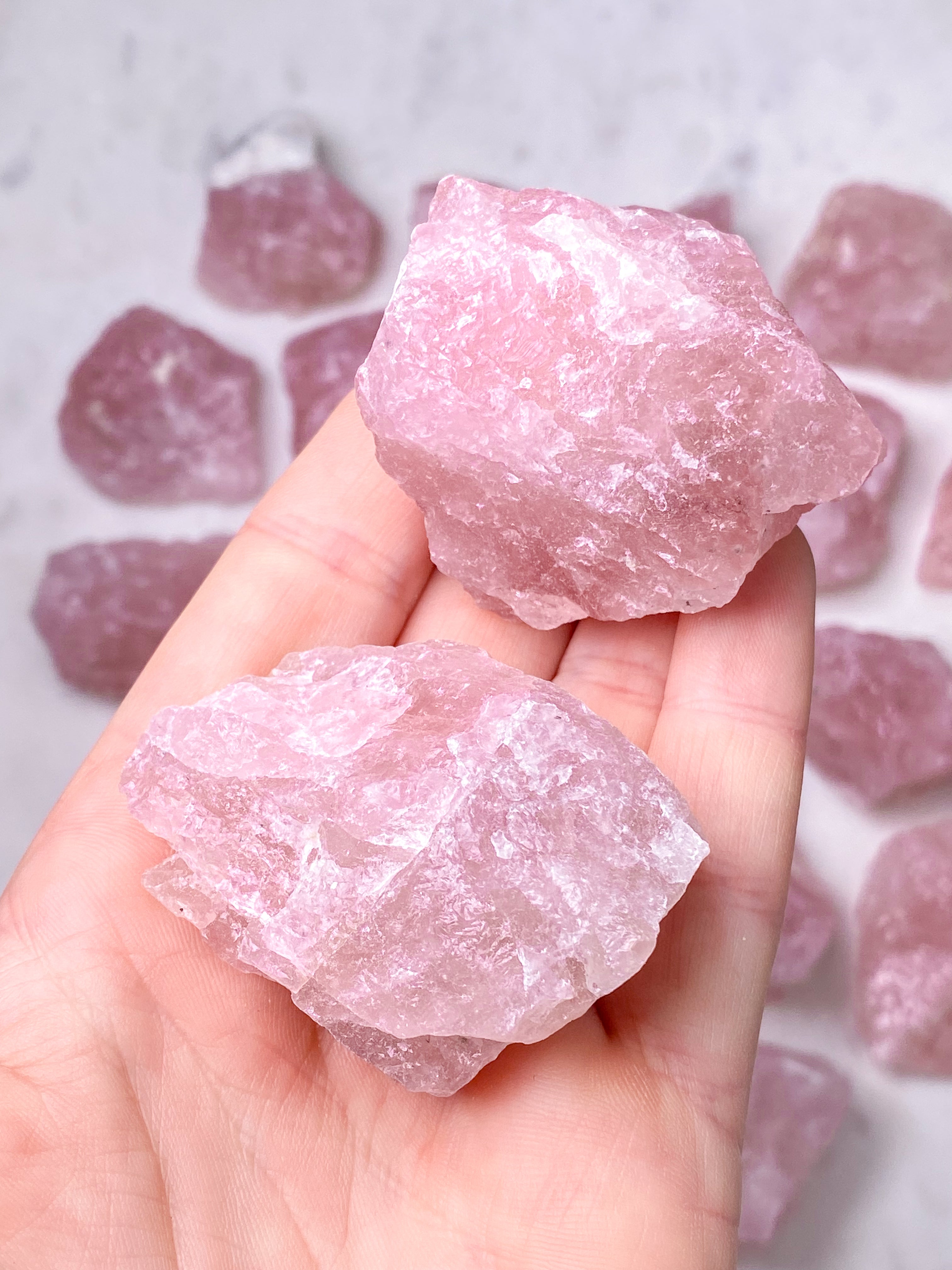 Namibia Rosakvarts Rå