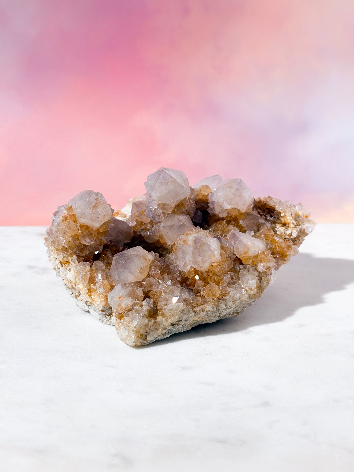 Hvid Spirit Quartz Klynge (Nr. 5)