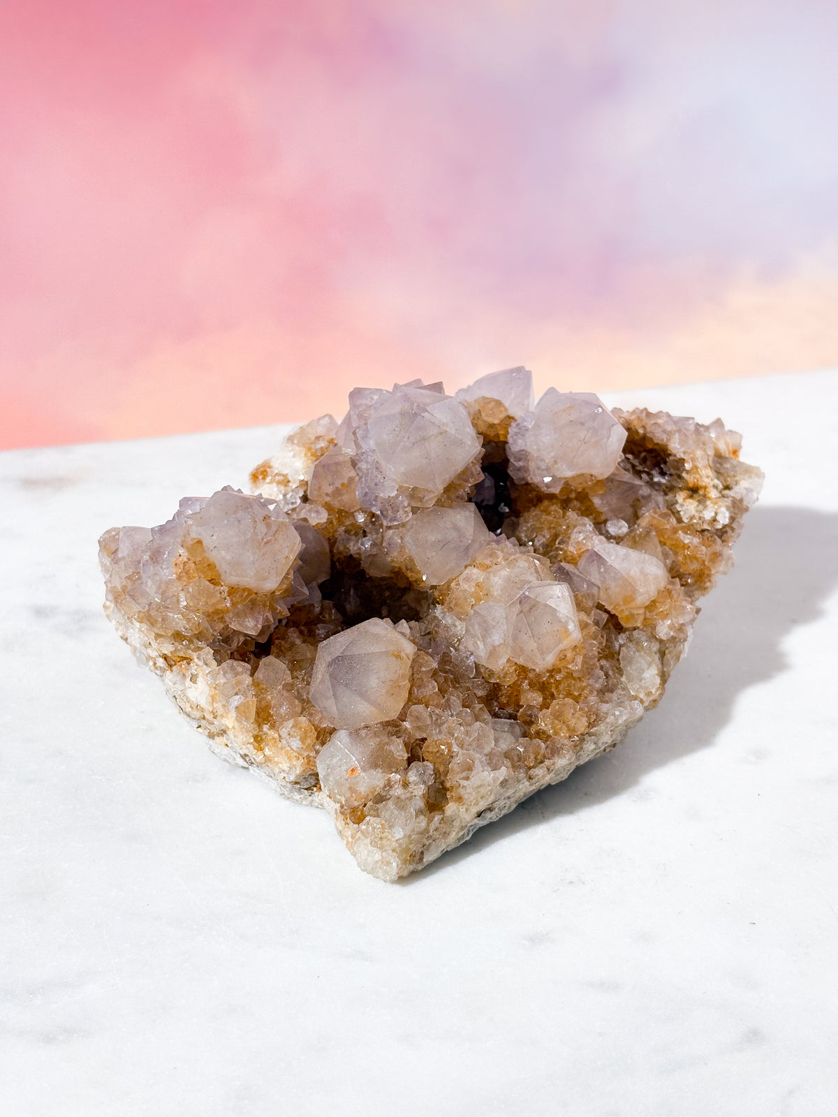 Hvid Spirit Quartz Klynge (Nr. 5)