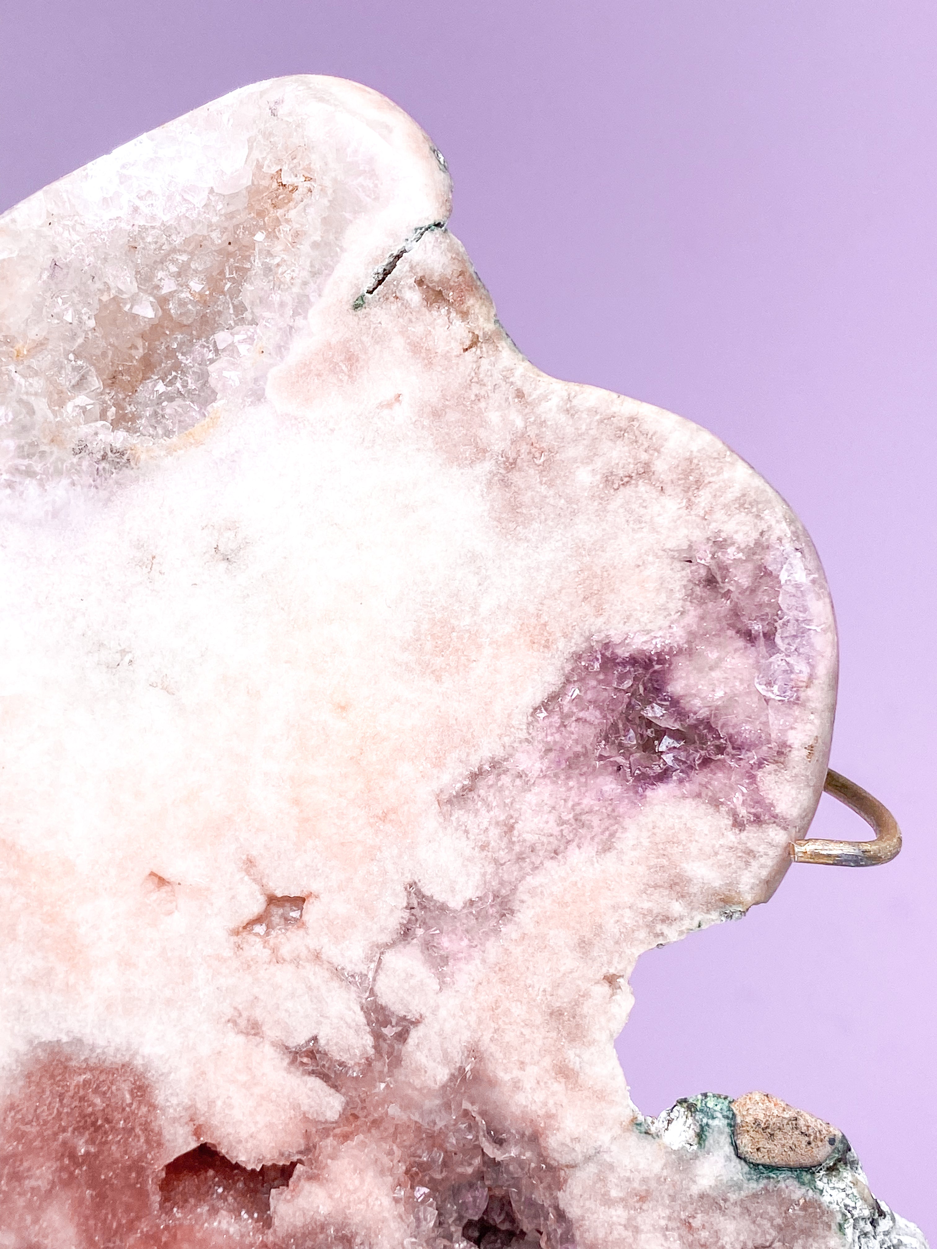 Pink Ametyst på fod (Nr. 19)