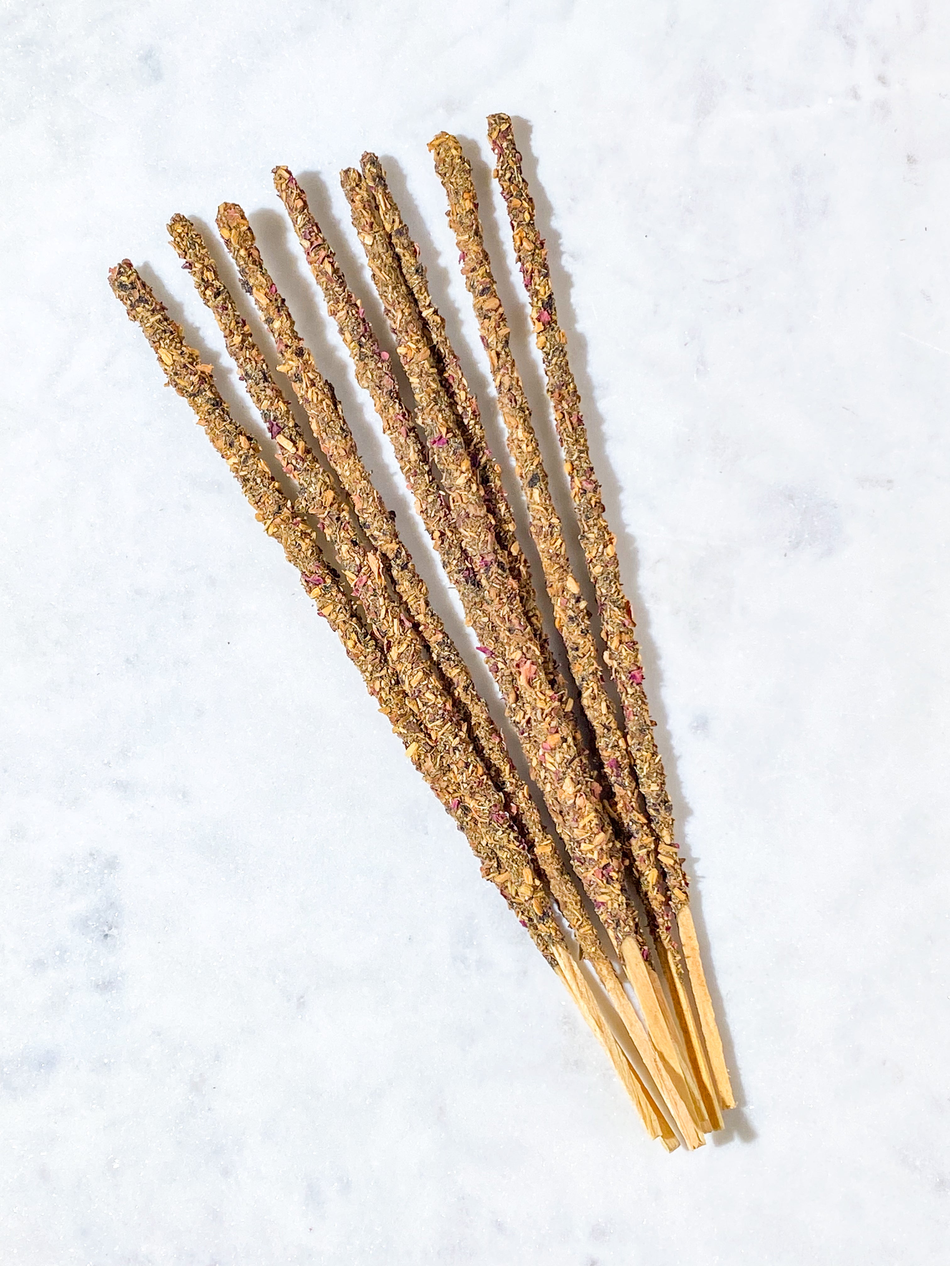 Rosenblade & Palo Santo Røgelsespinde (8 stk.)