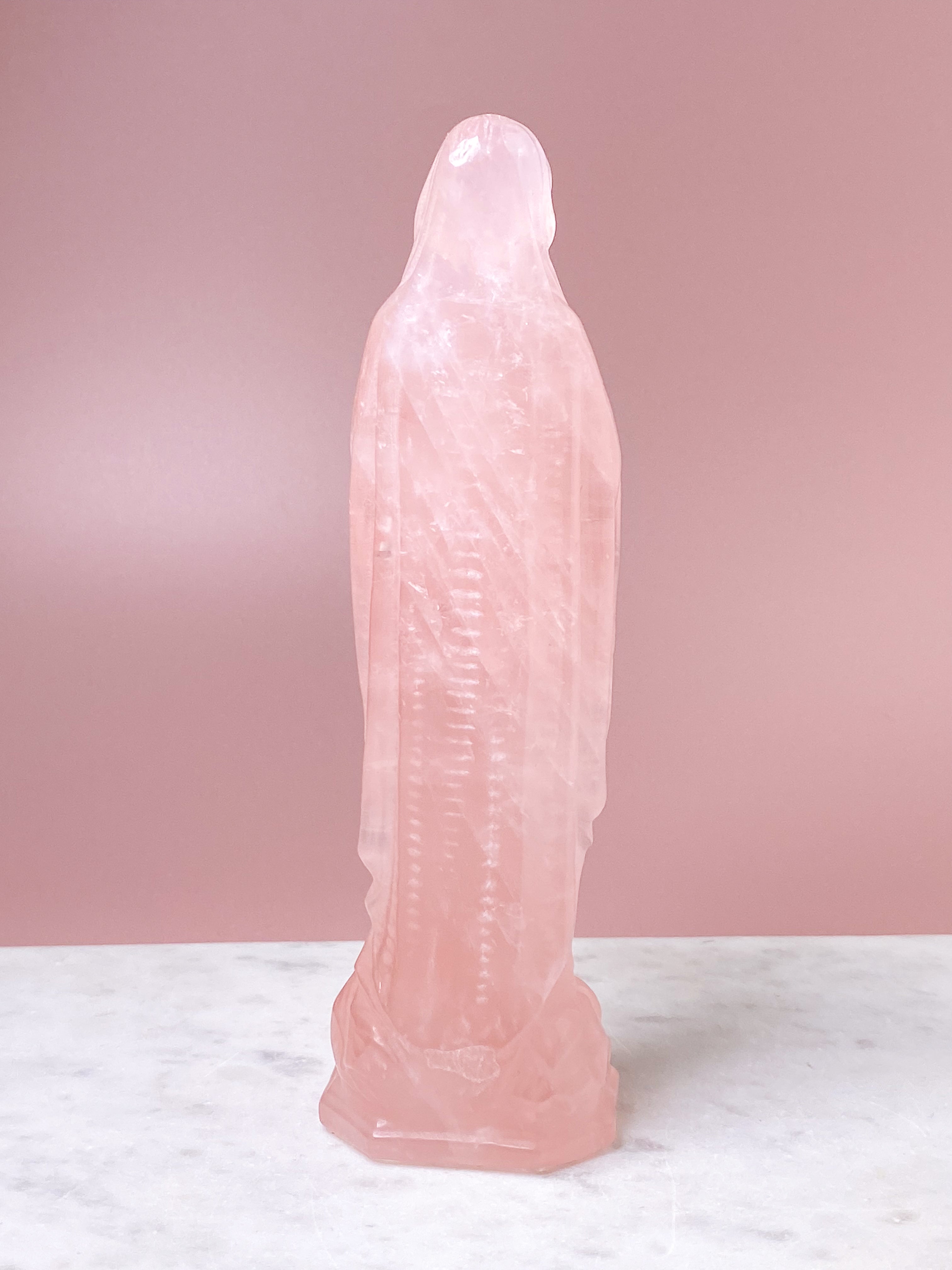 Kæmpe Rosakvarts Madonna (Nr. 7)