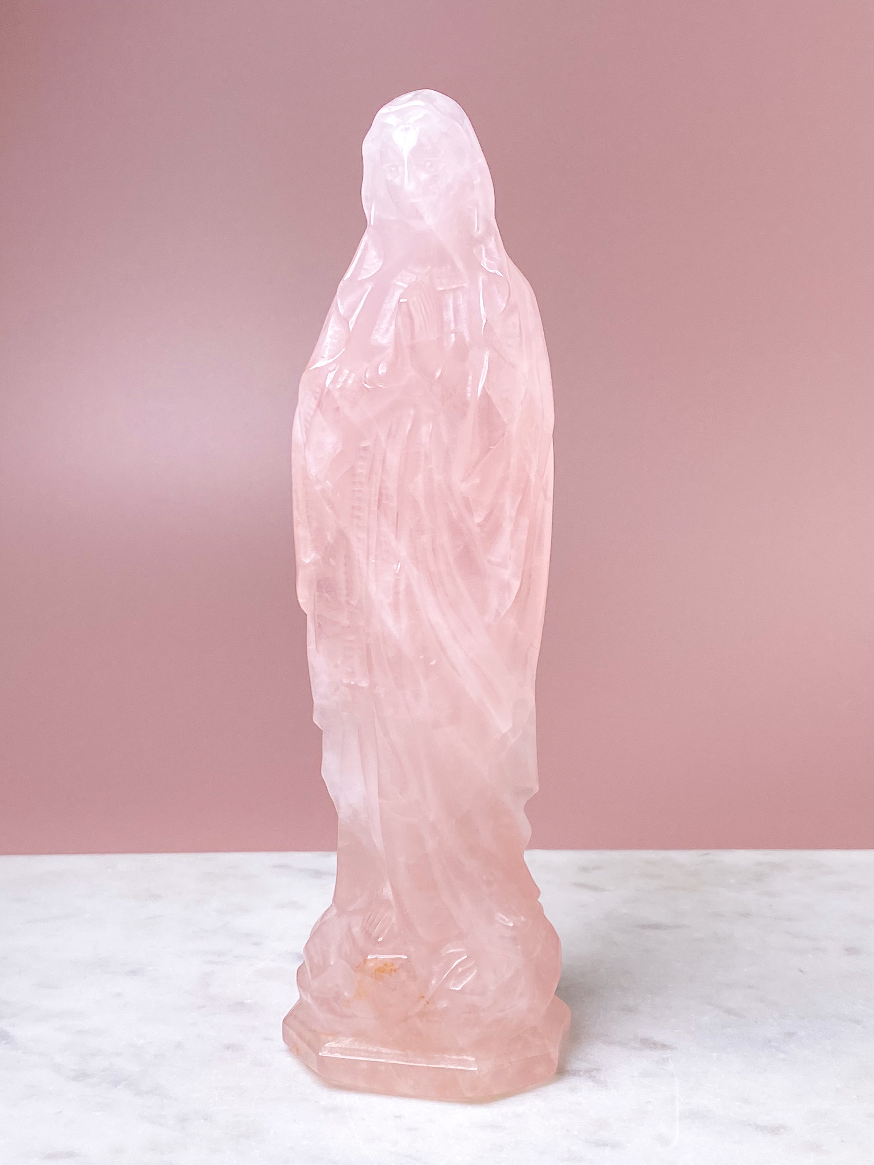 Kæmpe Rosakvarts Madonna (Nr. 9)