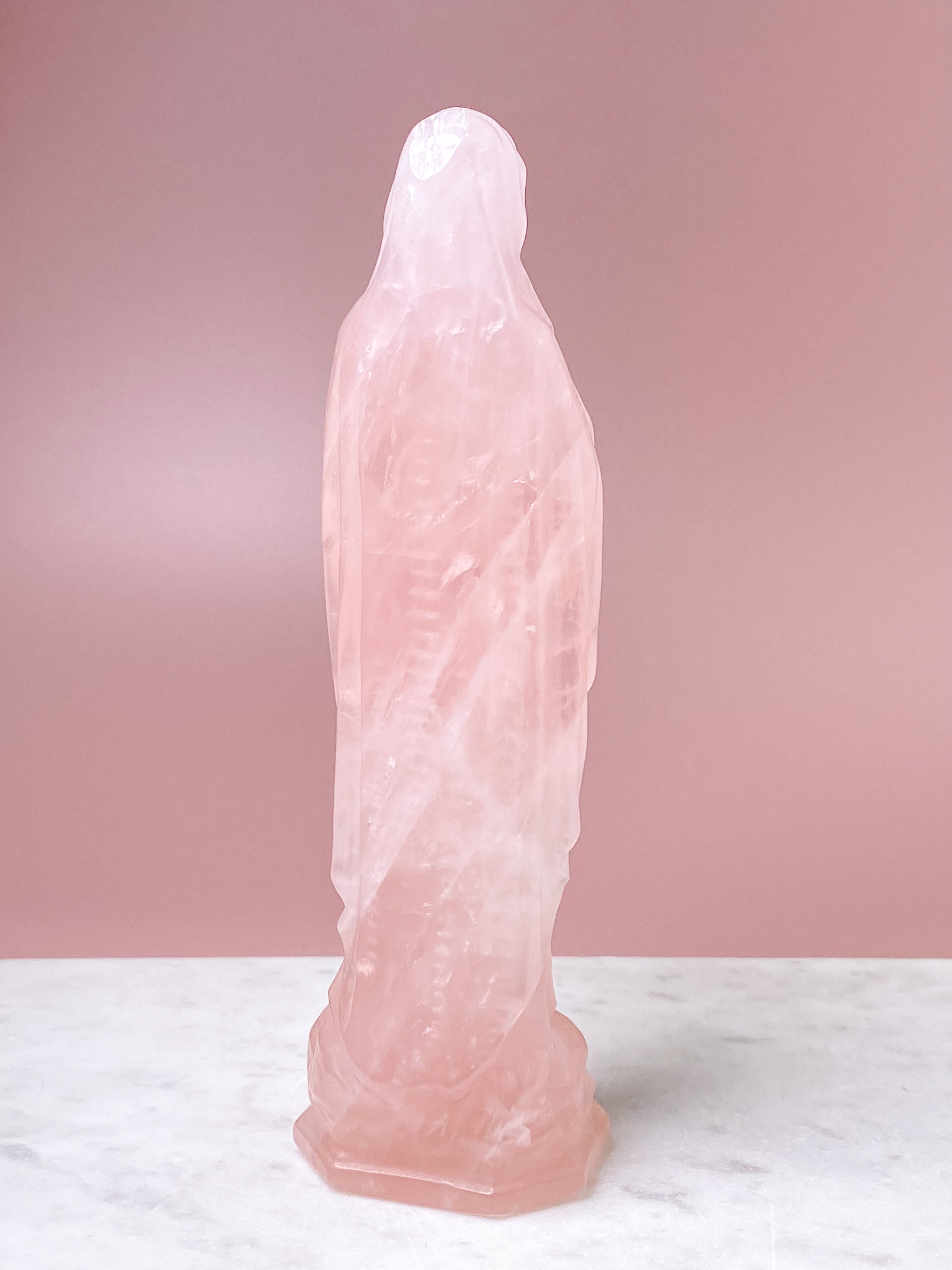 Kæmpe Rosakvarts Madonna (Nr. 9)