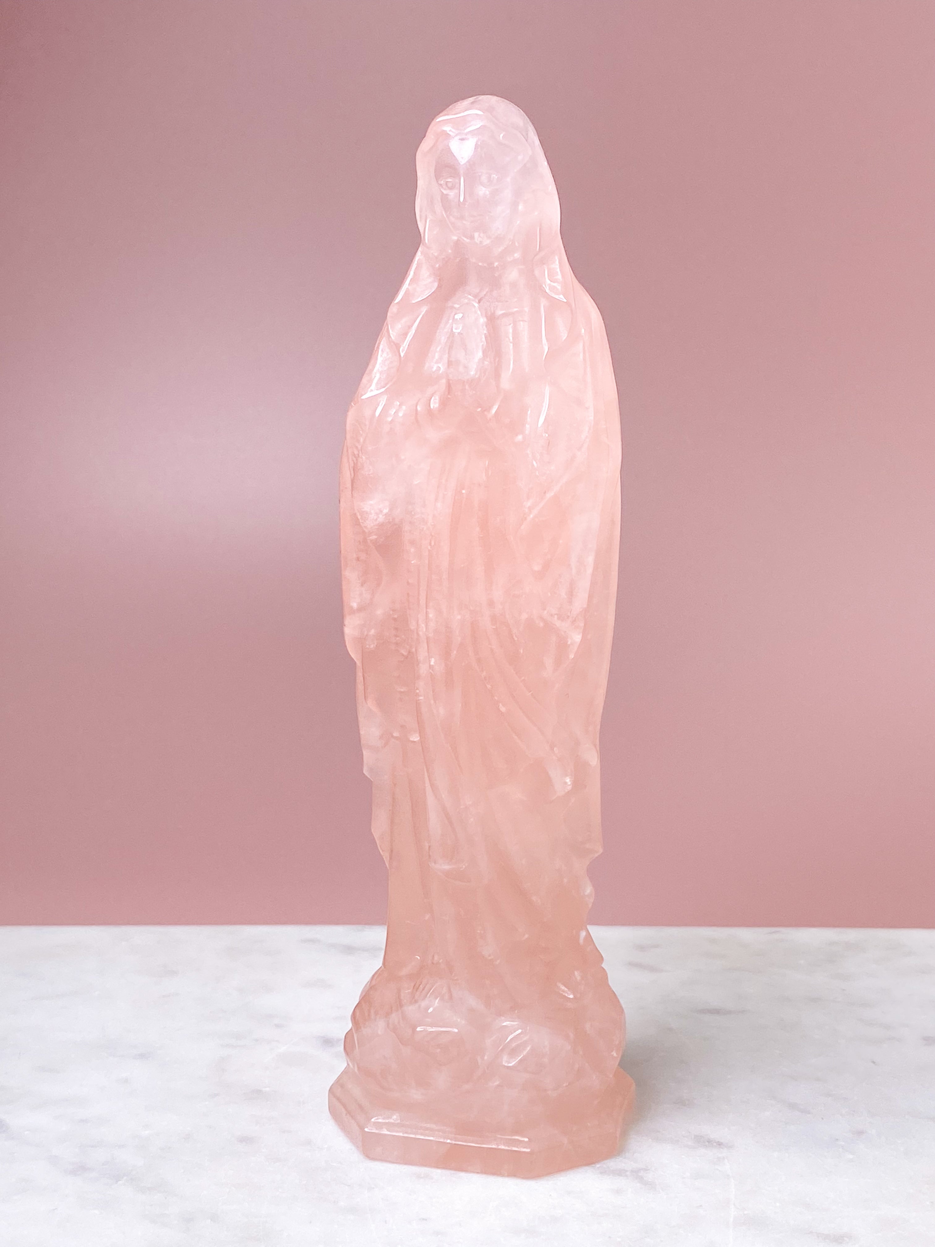 Kæmpe Rosakvarts Madonna (Nr. 10)