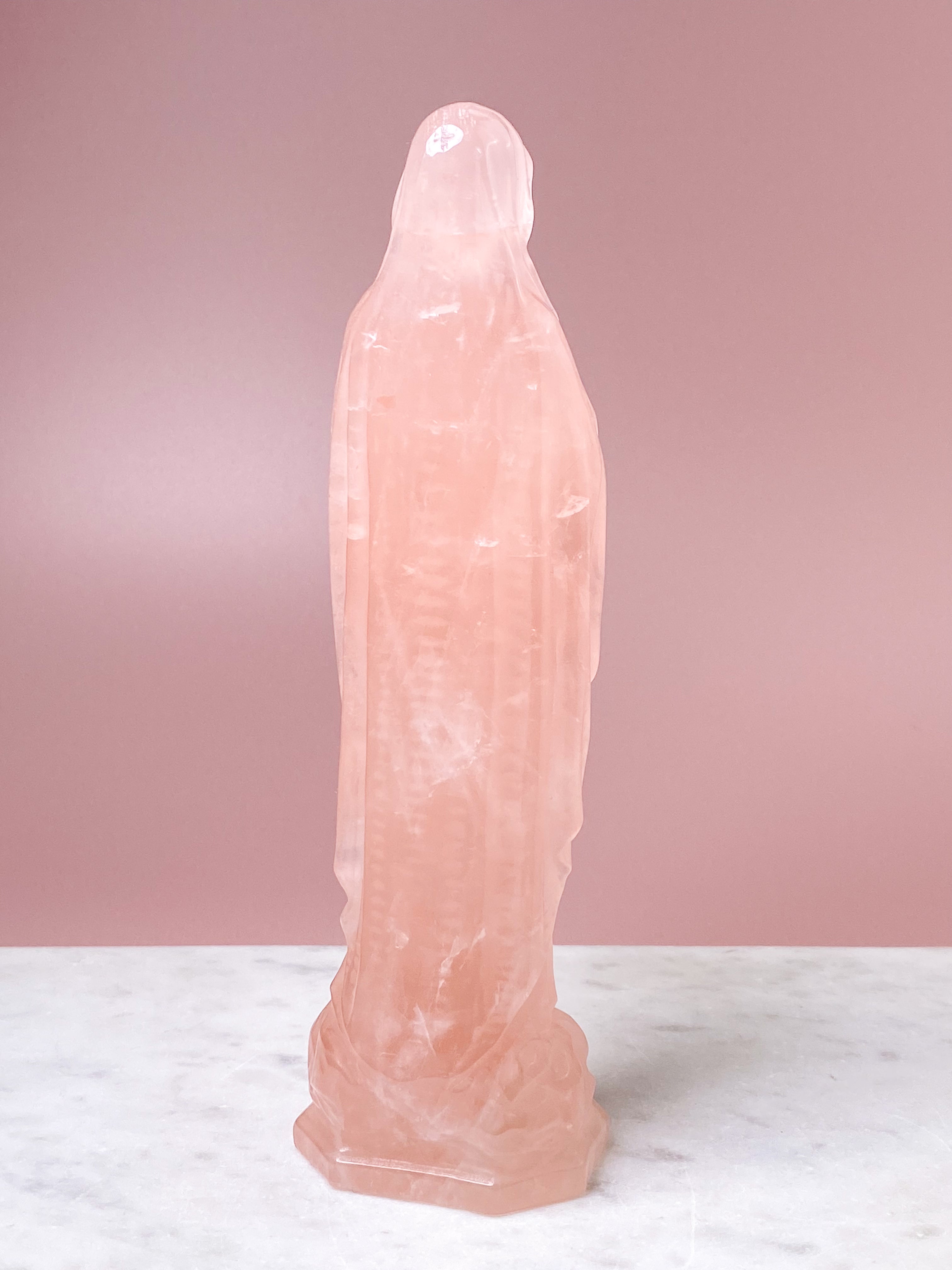 Kæmpe Rosakvarts Madonna (Nr. 10)