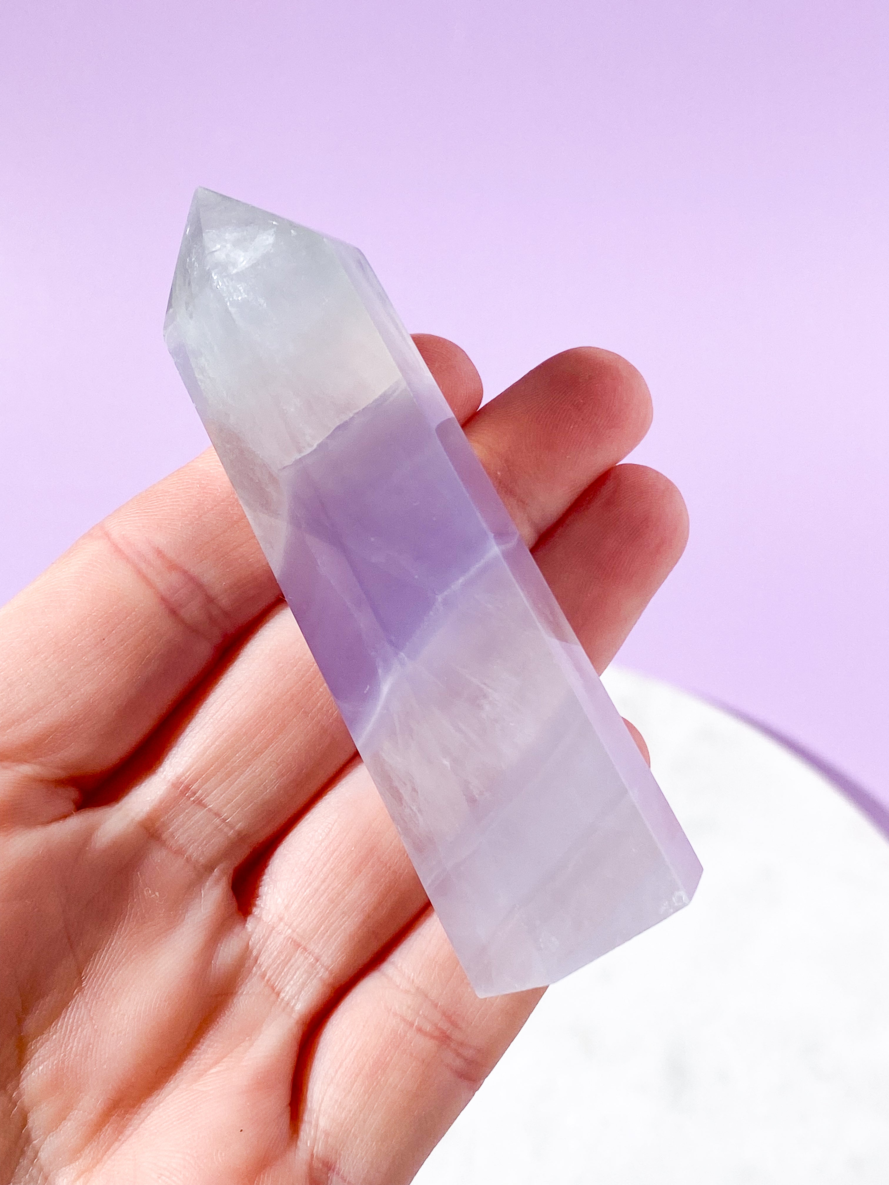Lavendel Yttrium Fluorit Tårn (Nr. 21)