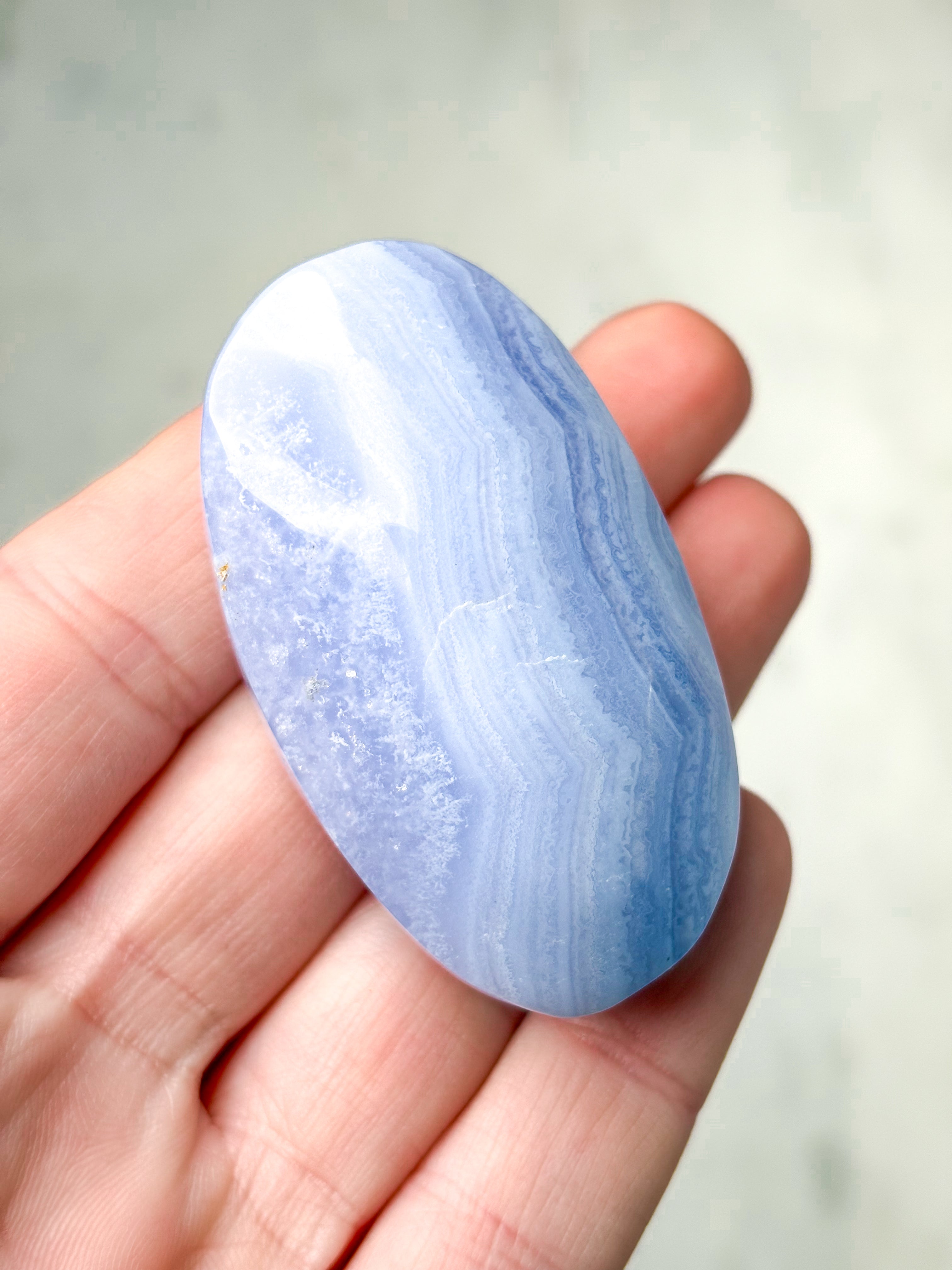 Blonde Agat Palmstone (Nr. 4) Eksklusiv Kvalitet