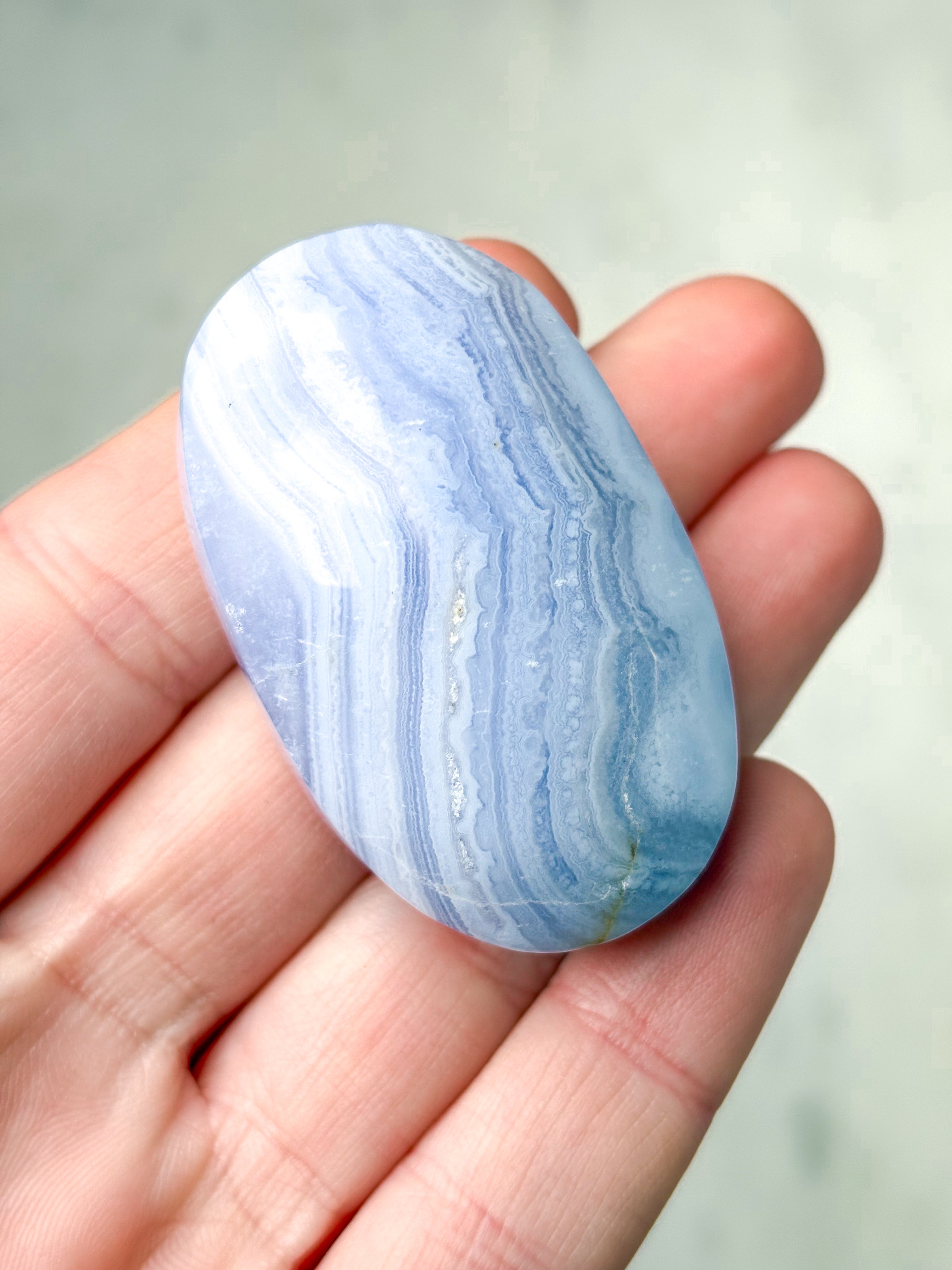 Blonde Agat Palmstone (Nr. 5) Eksklusiv Kvalitet