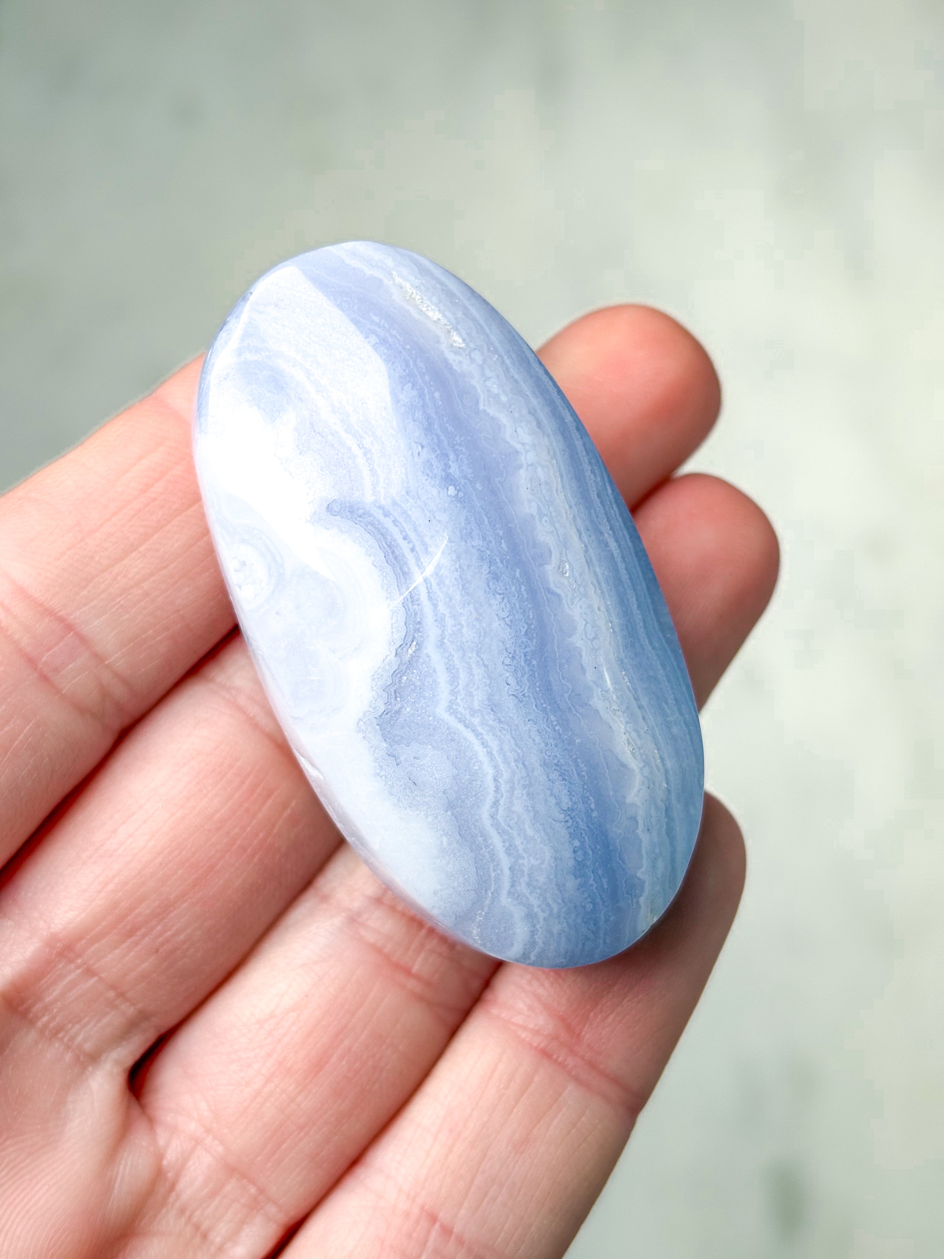 Blonde Agat Palmstone (Nr. 6) Eksklusiv Kvalitet