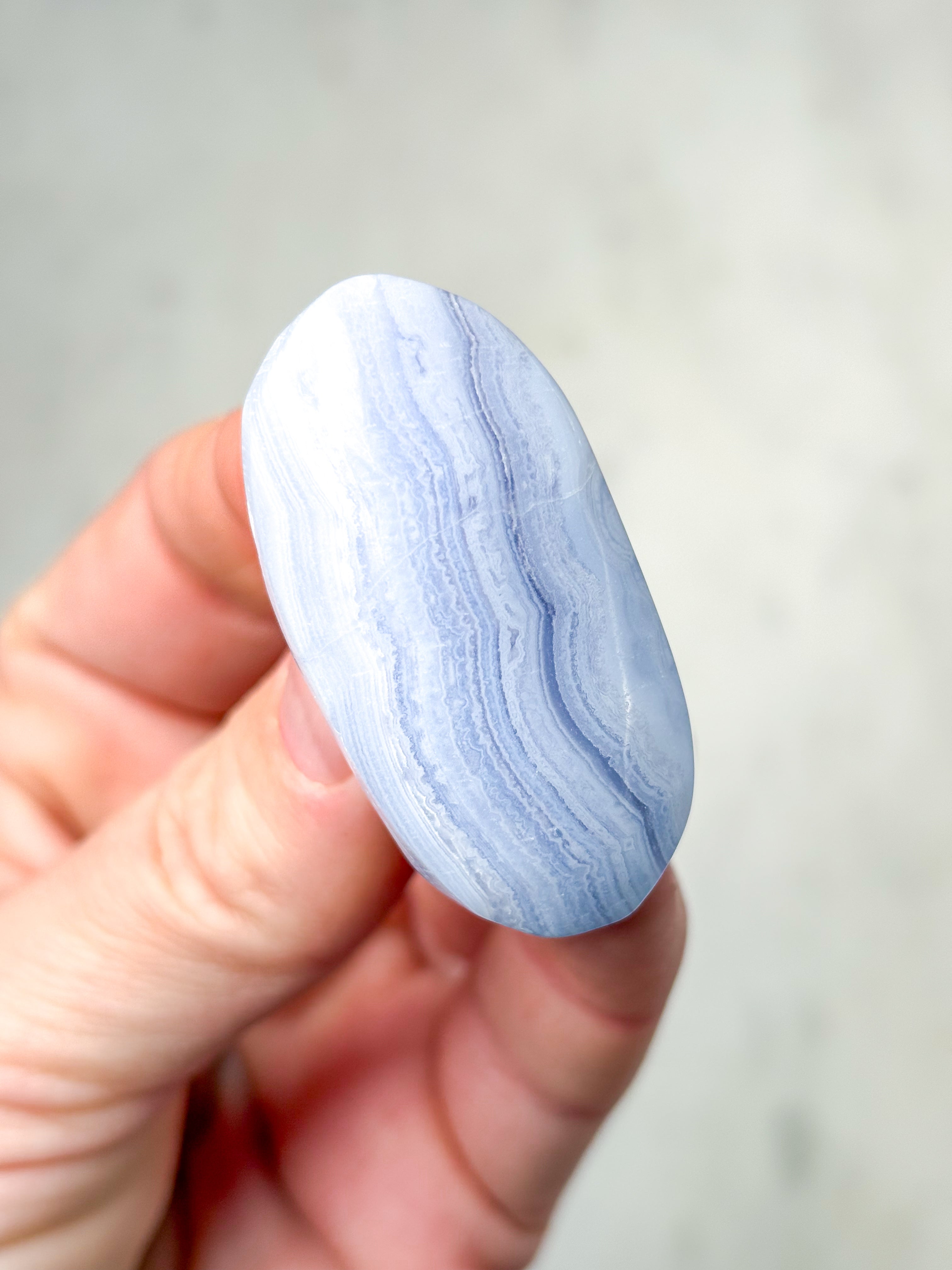 Blonde Agat Palmstone (Nr. 7) Eksklusiv Kvalitet