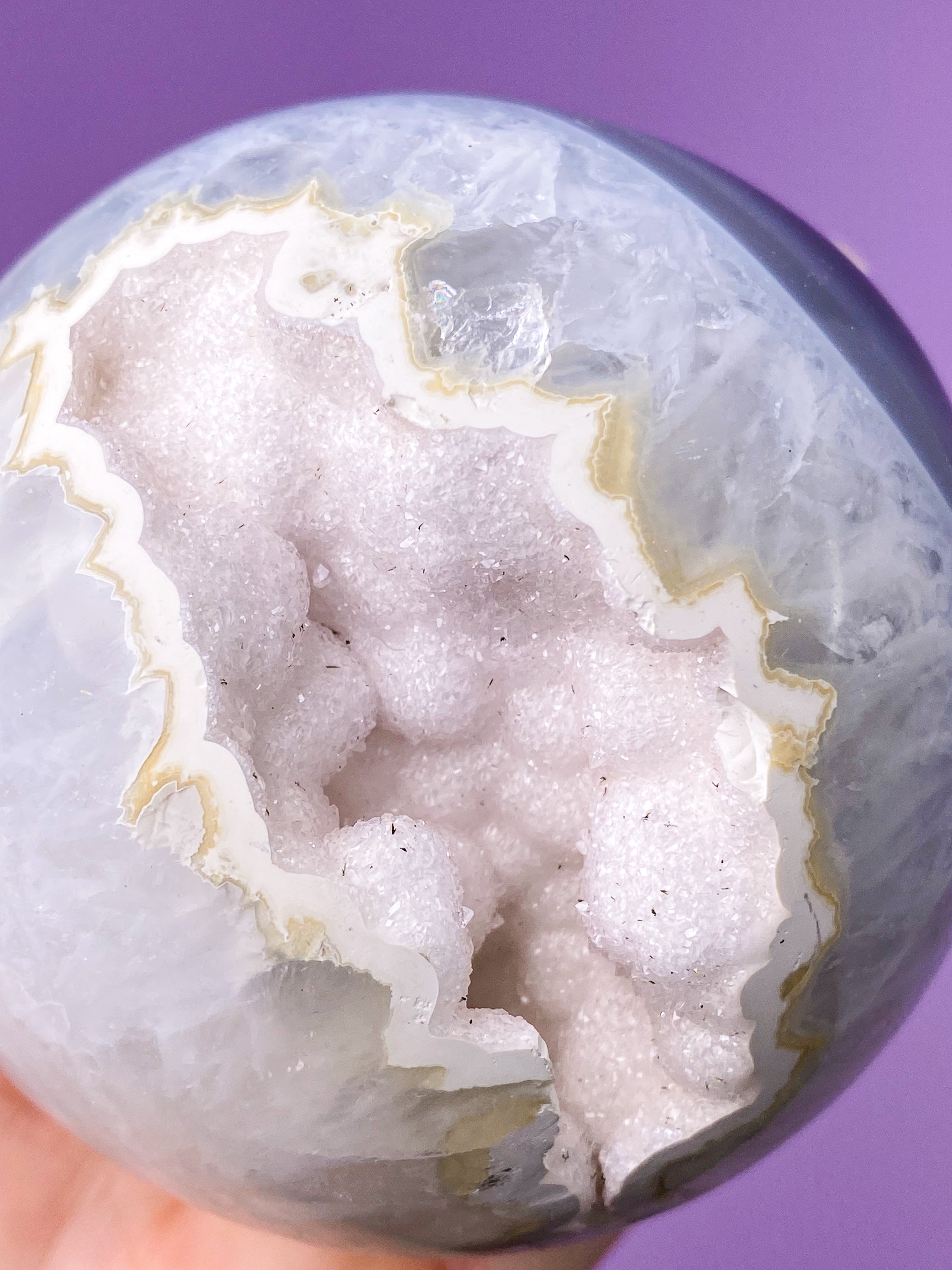 Druzy Agate Moon (No. 1)