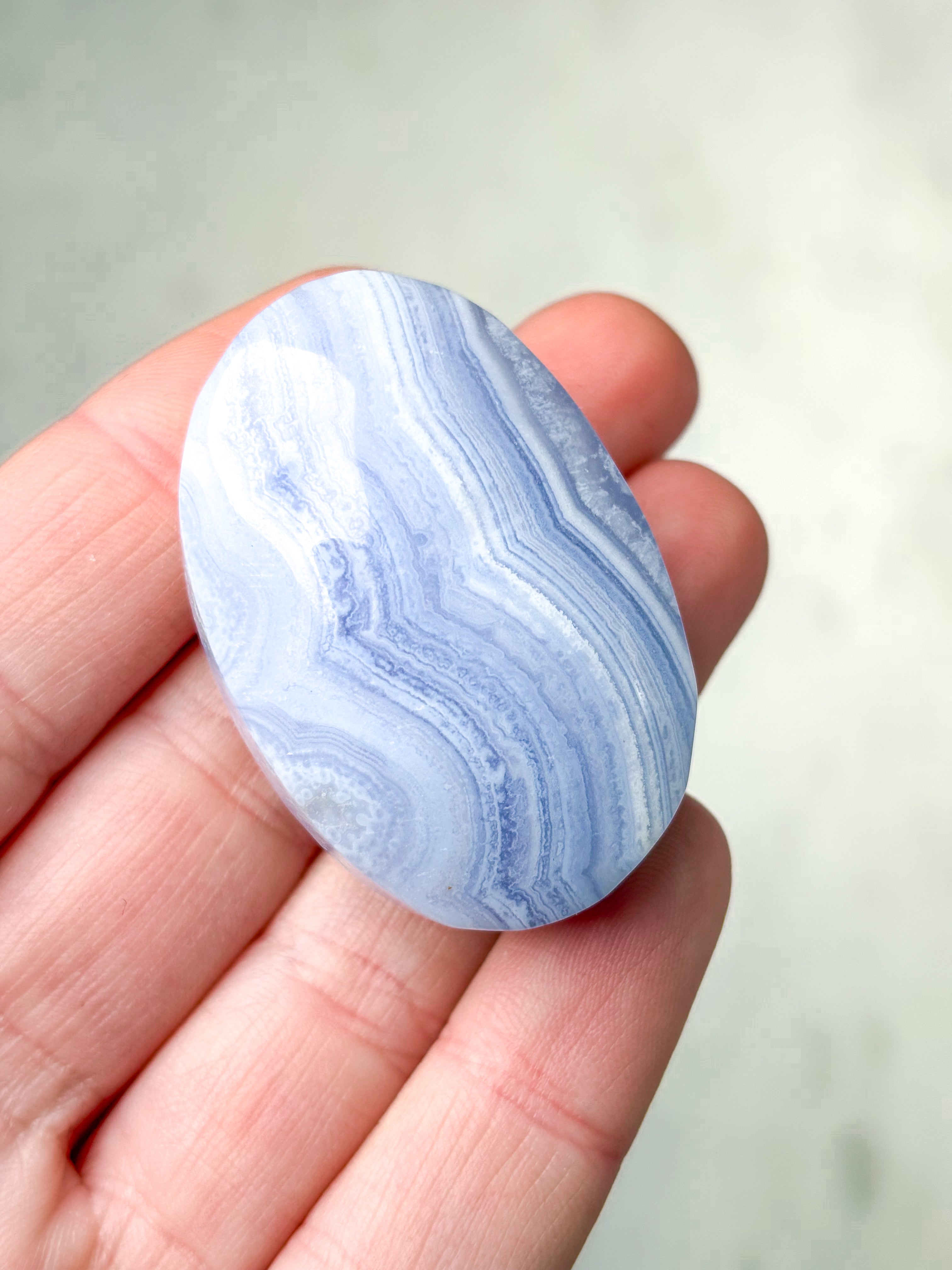 Blonde Agat Palmstone (Nr. 11) Eksklusiv Kvalitet