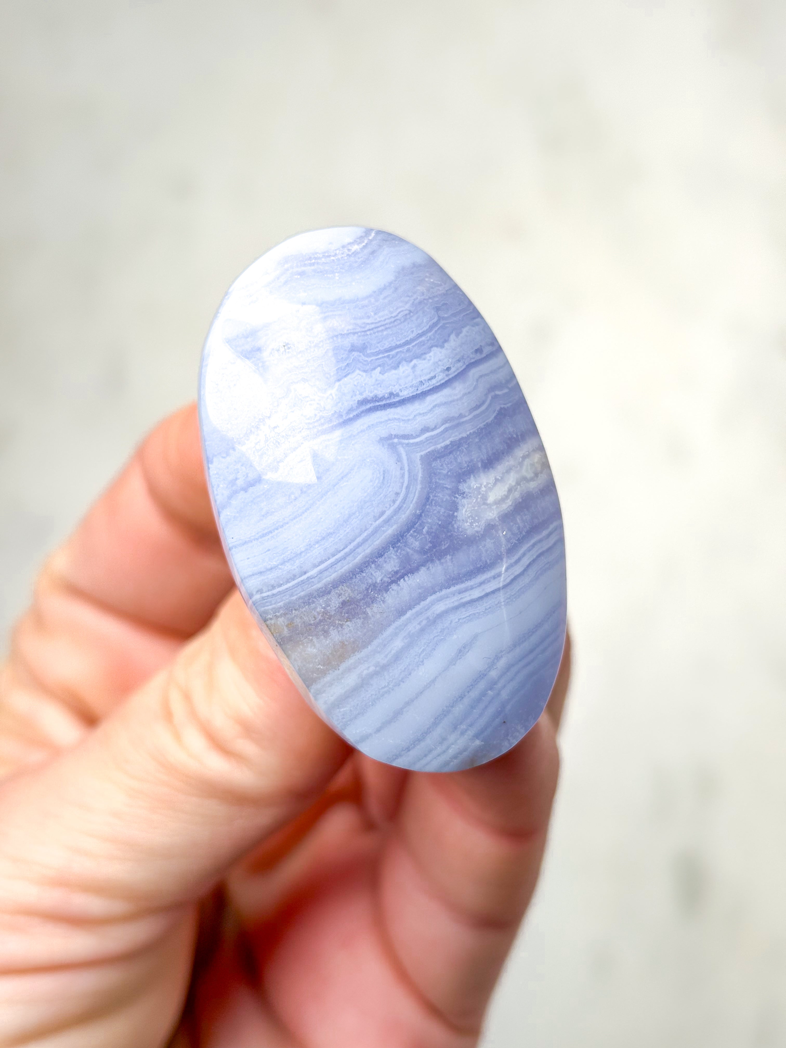 Blonde Agat Palmstone (Nr. 12) Eksklusiv Kvalitet