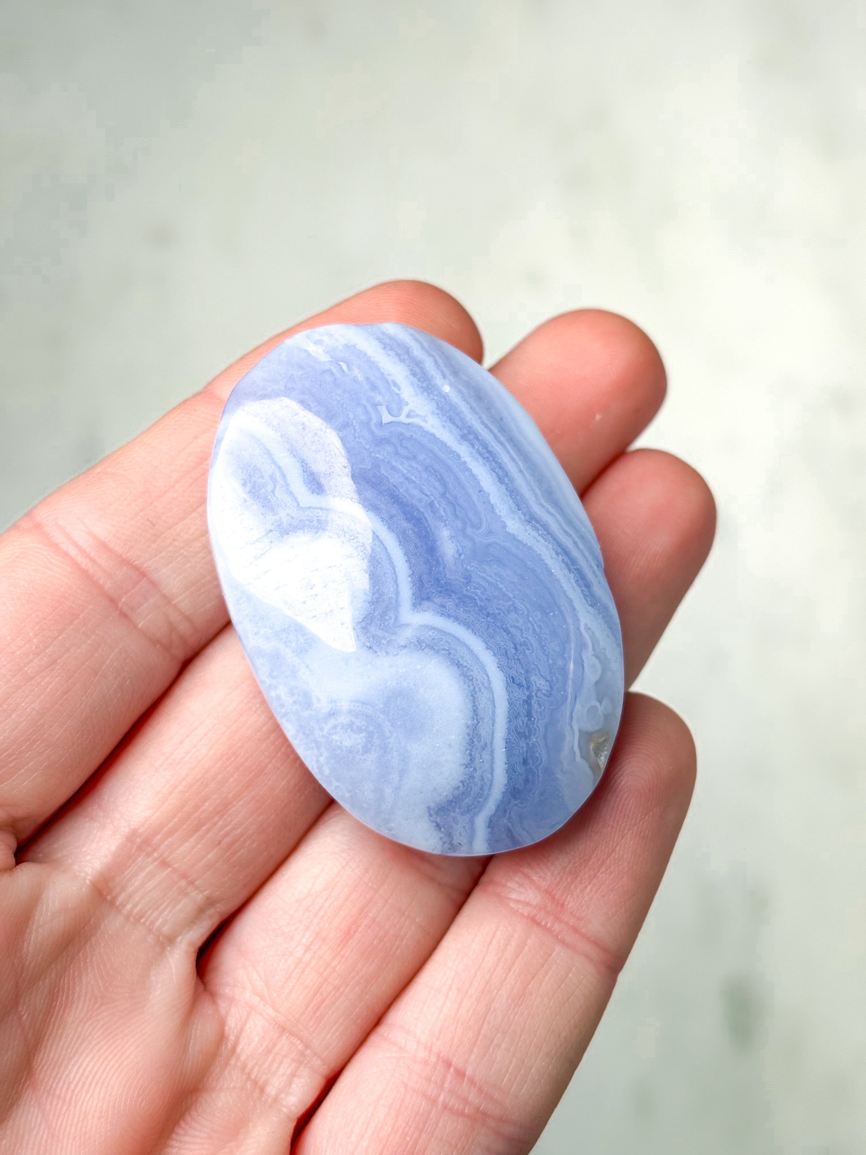 Blonde Agat Palmstone (Nr. 13) Eksklusiv Kvalitet