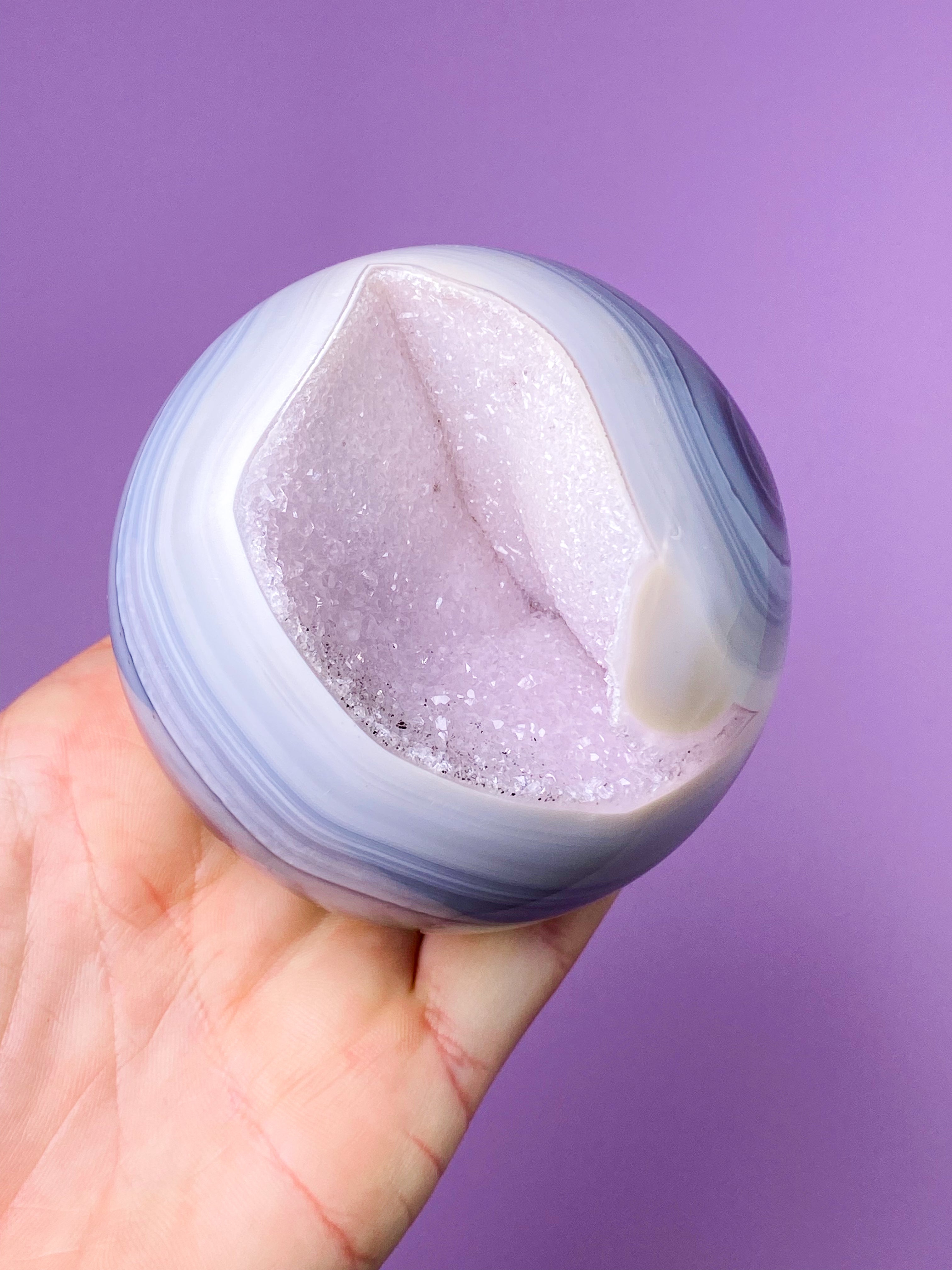 Druzy Agate Moon (No. 1)