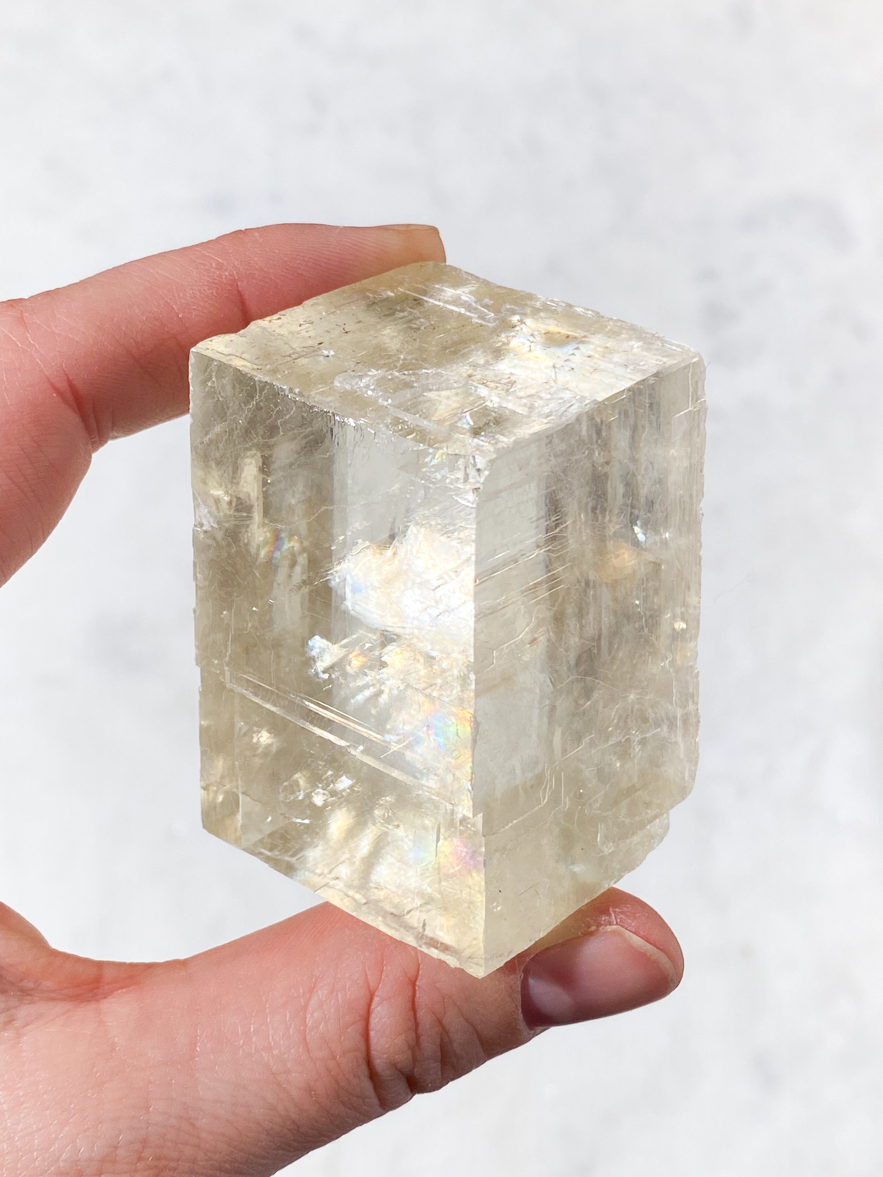 Optisk Honning Calcit Rå (Nr. 11)