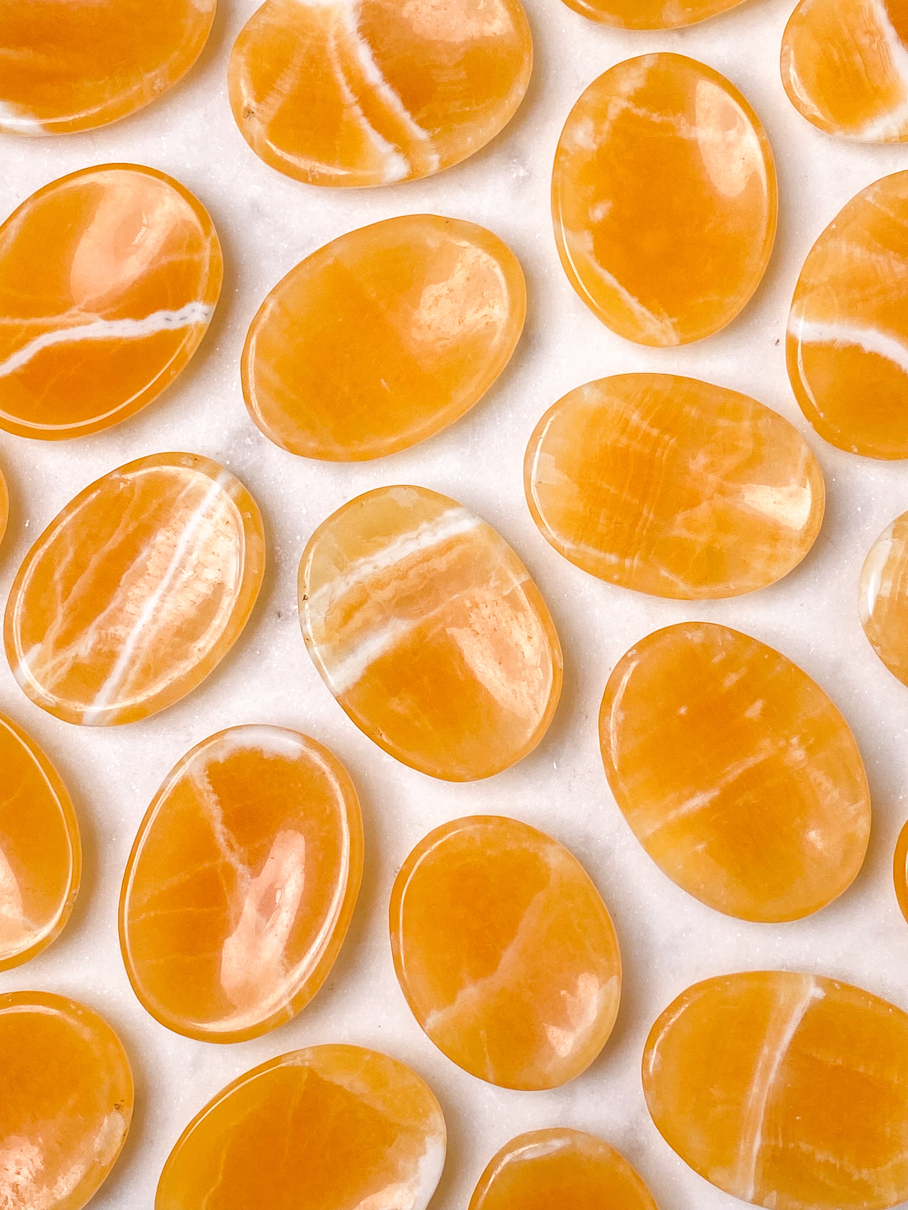 Orange Calcit Worrystone