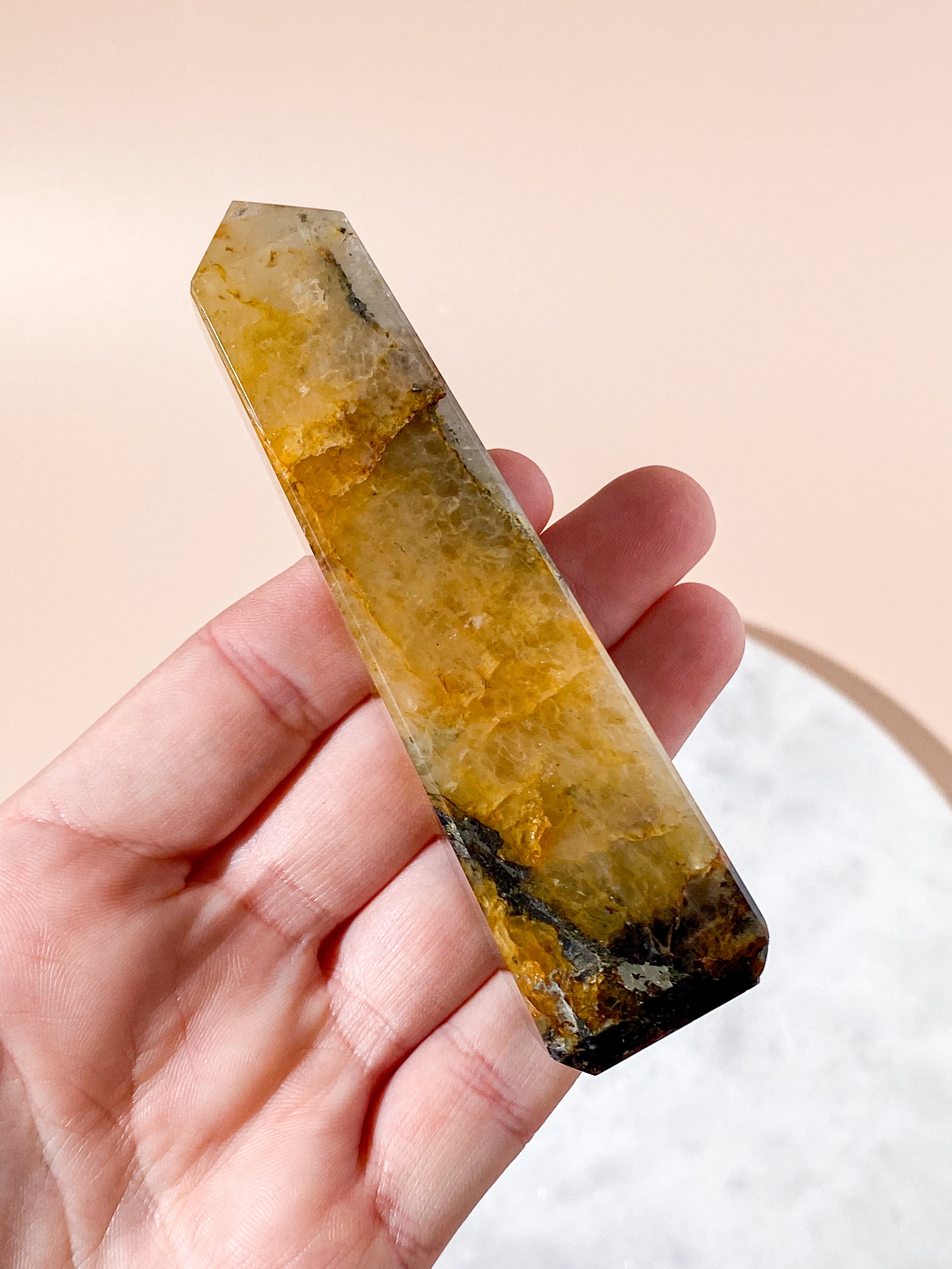 Golden Healer med Pyrit Tårn (Nr. 1)