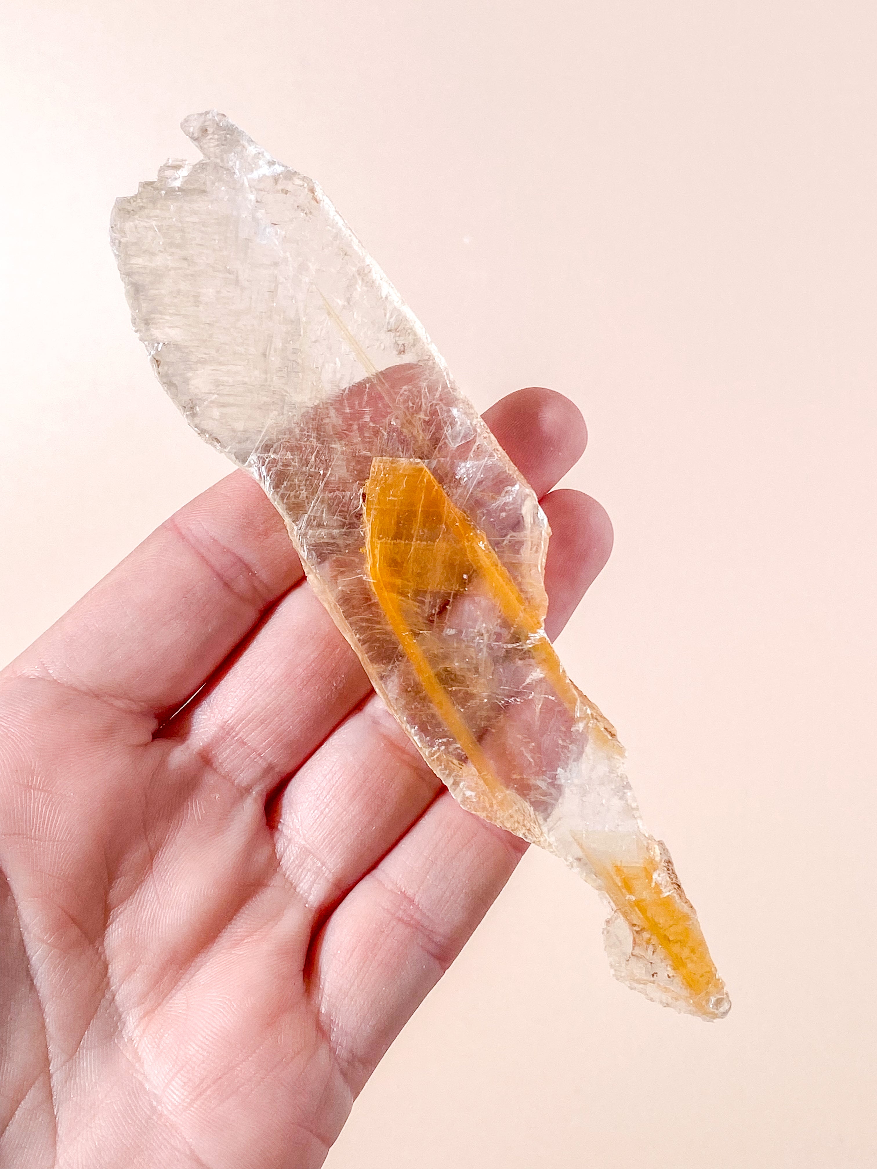 Golden Phantom Selenit (Nr. 9) Exklusiv Kvalitet