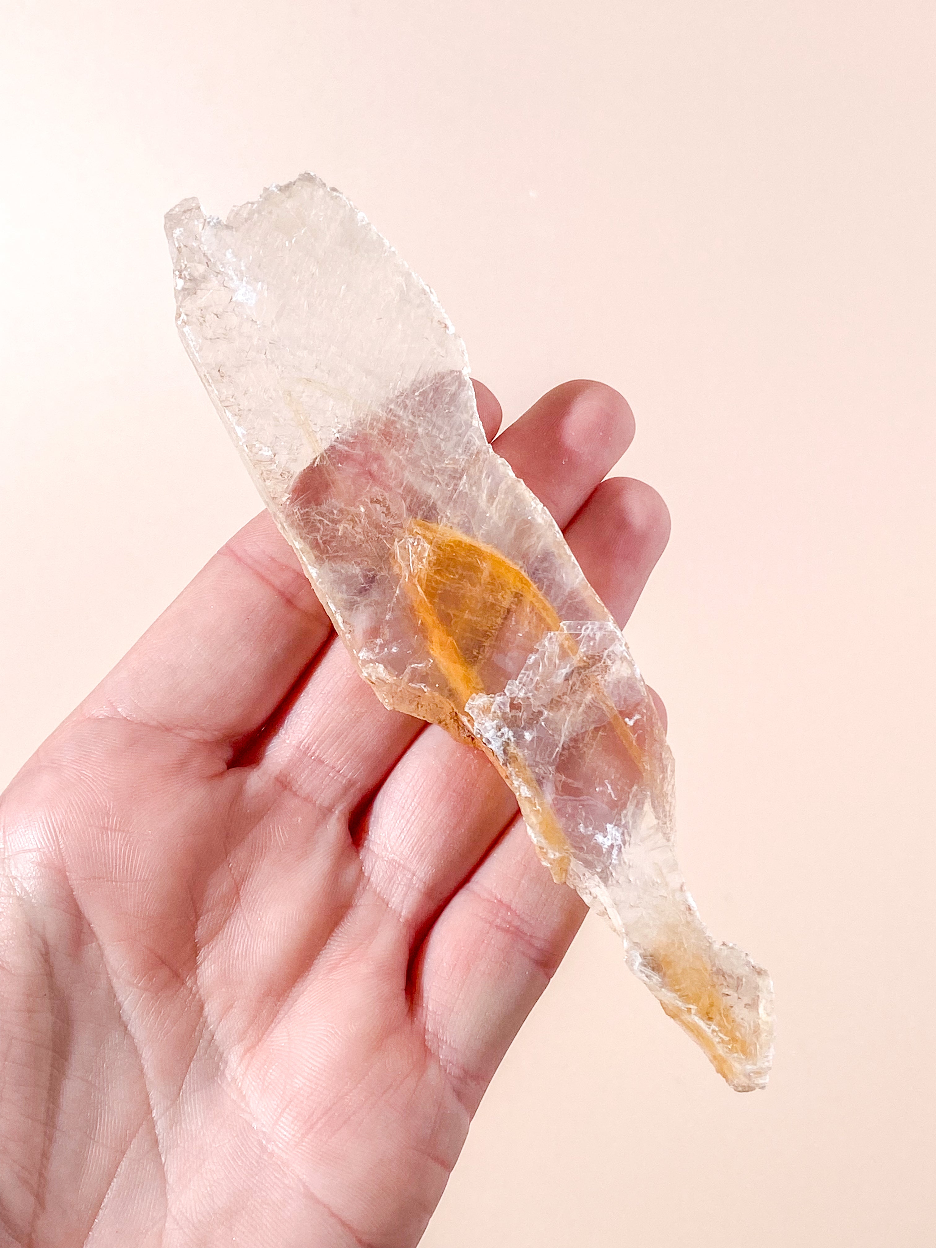 Gylden Fantom Selenit (Nr. 9) Eksklusiv Kvalitet