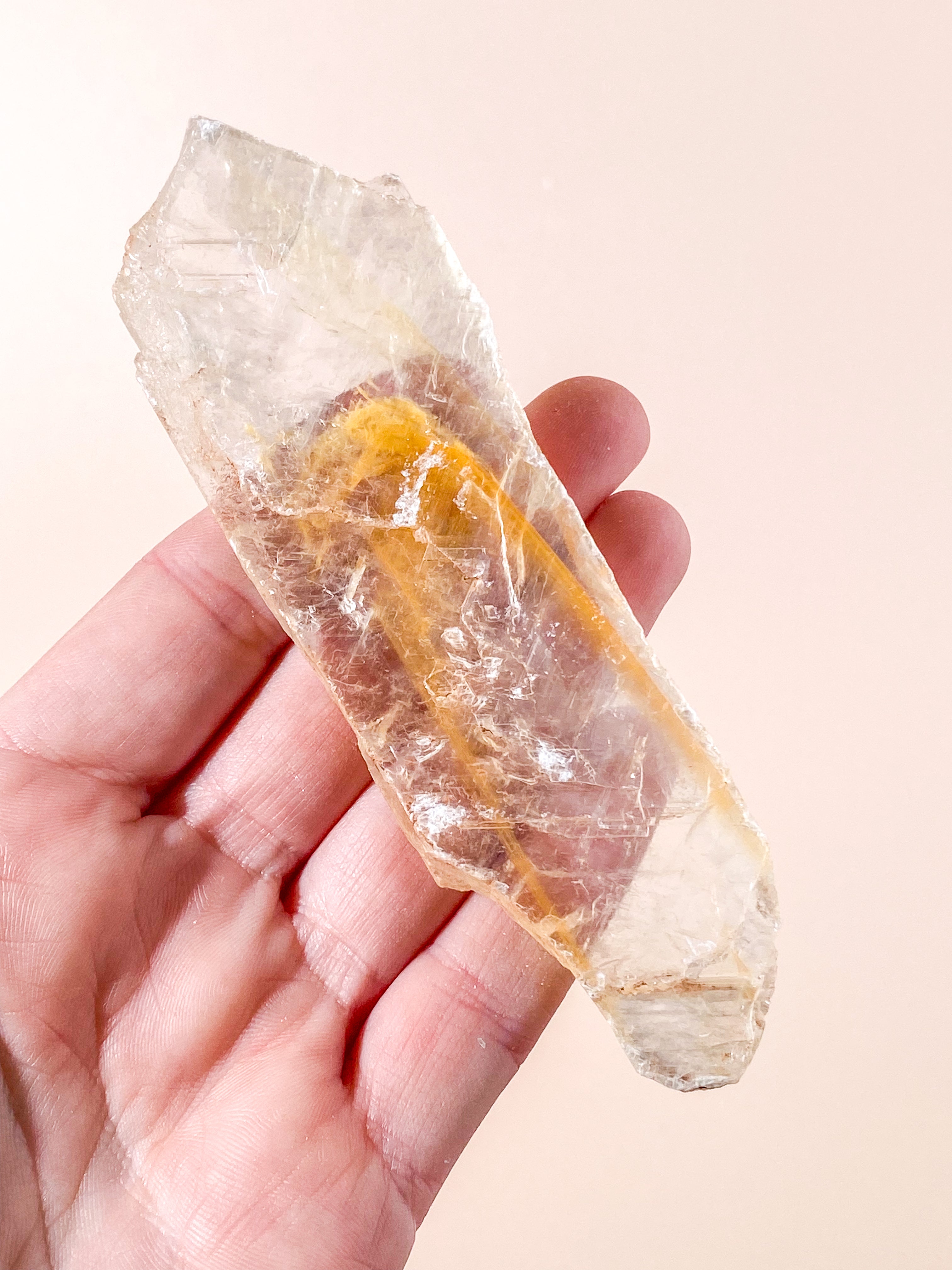 Gylden Fantom Selenit (Nr. 12) Eksklusiv Kvalitet