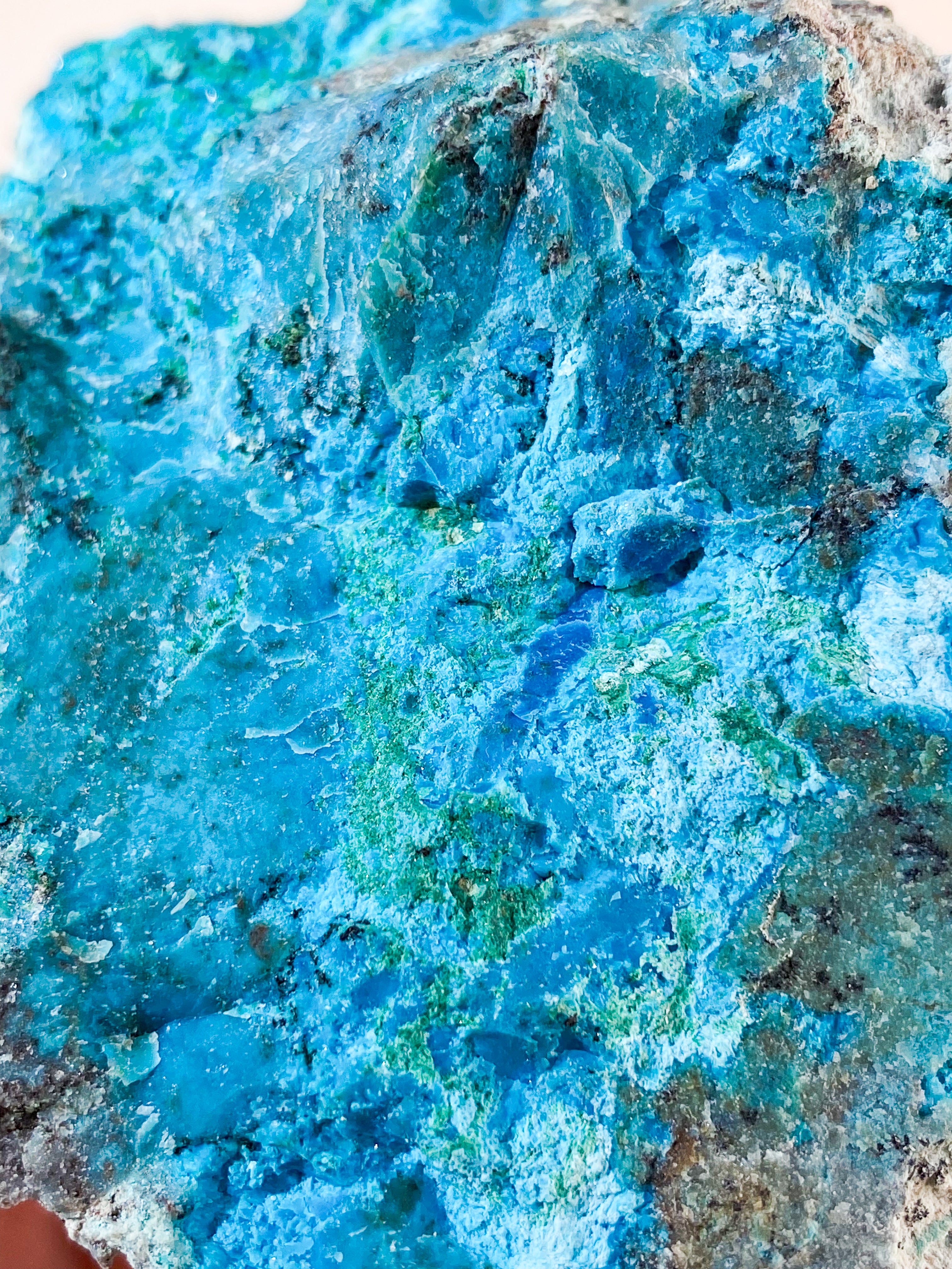 Druzy Pseudo Chrysocolla (Nr. 36) Ekstra kvalitet