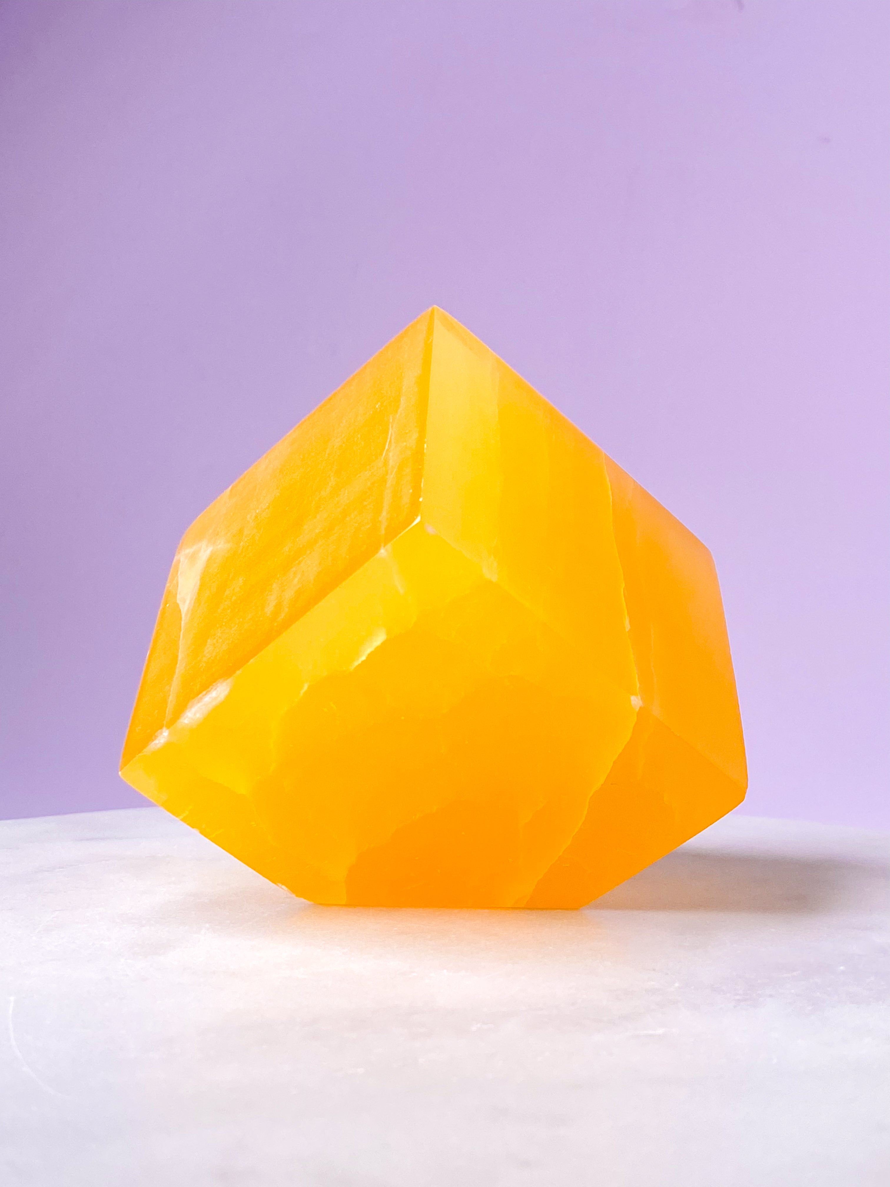 Honeycomb Calcit Kube (Nr. 5)