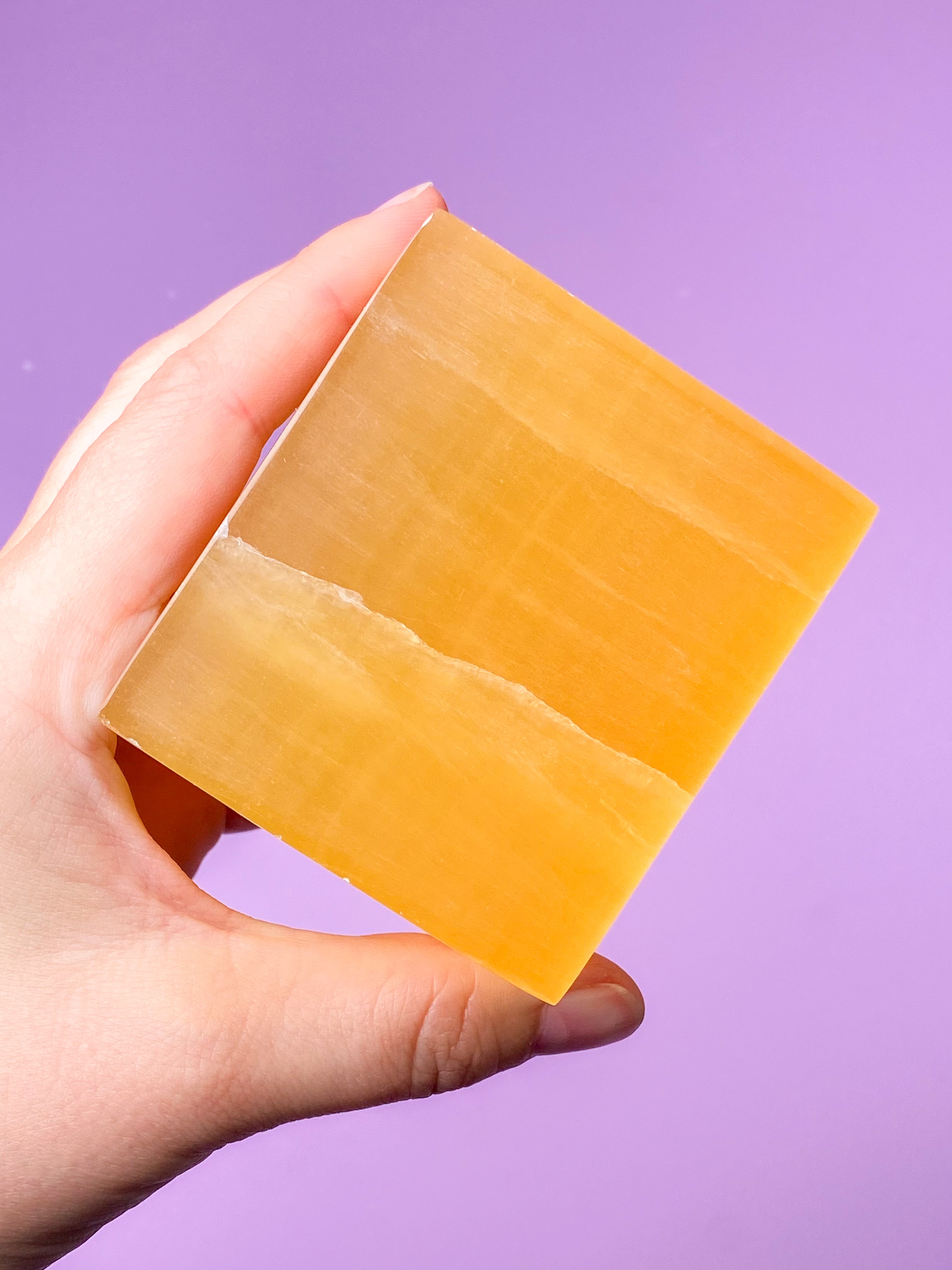 Honeycomb Calcit Kube (Nr. 5)
