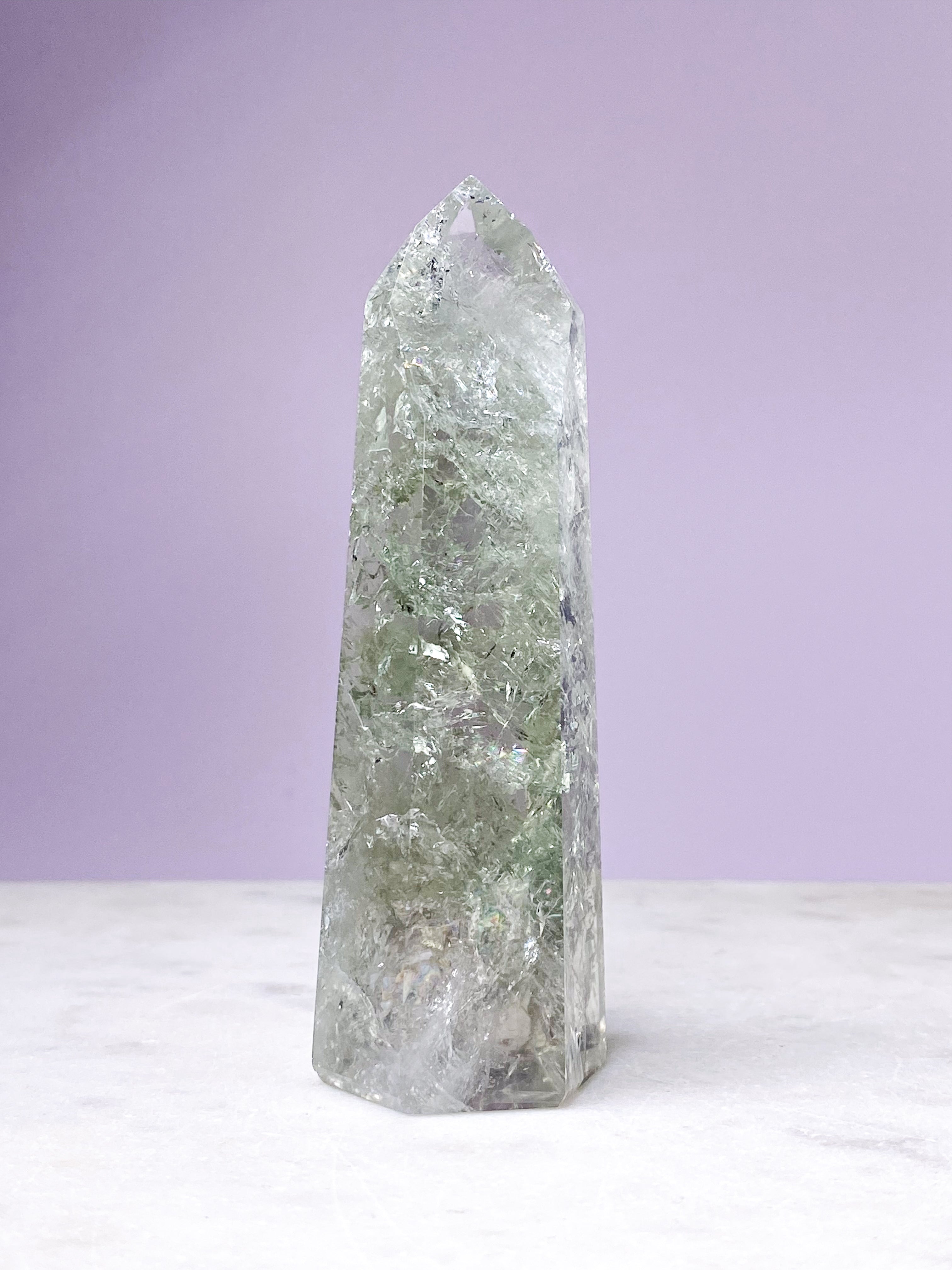 Prasiolite Raw (No. 12) - Green Amethyst