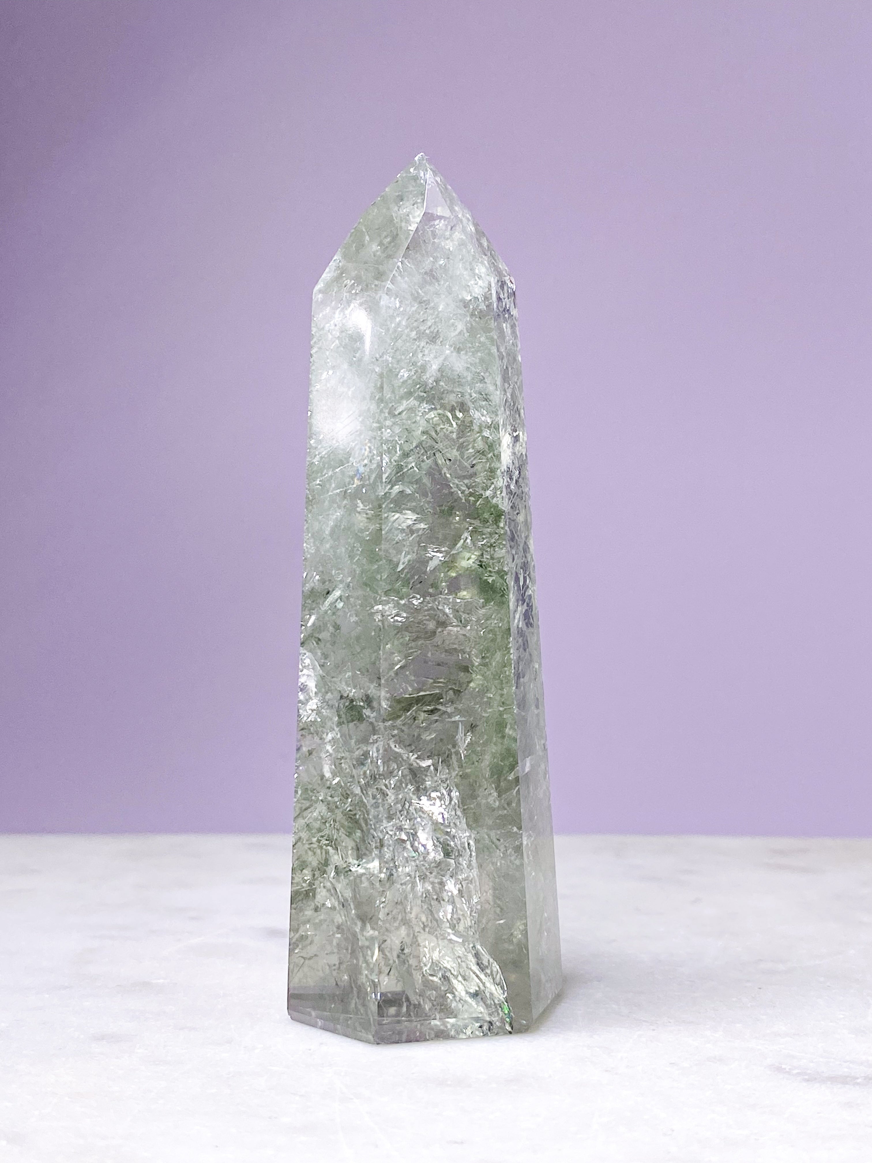 Prasiolite Raw (No. 12) - Green Amethyst