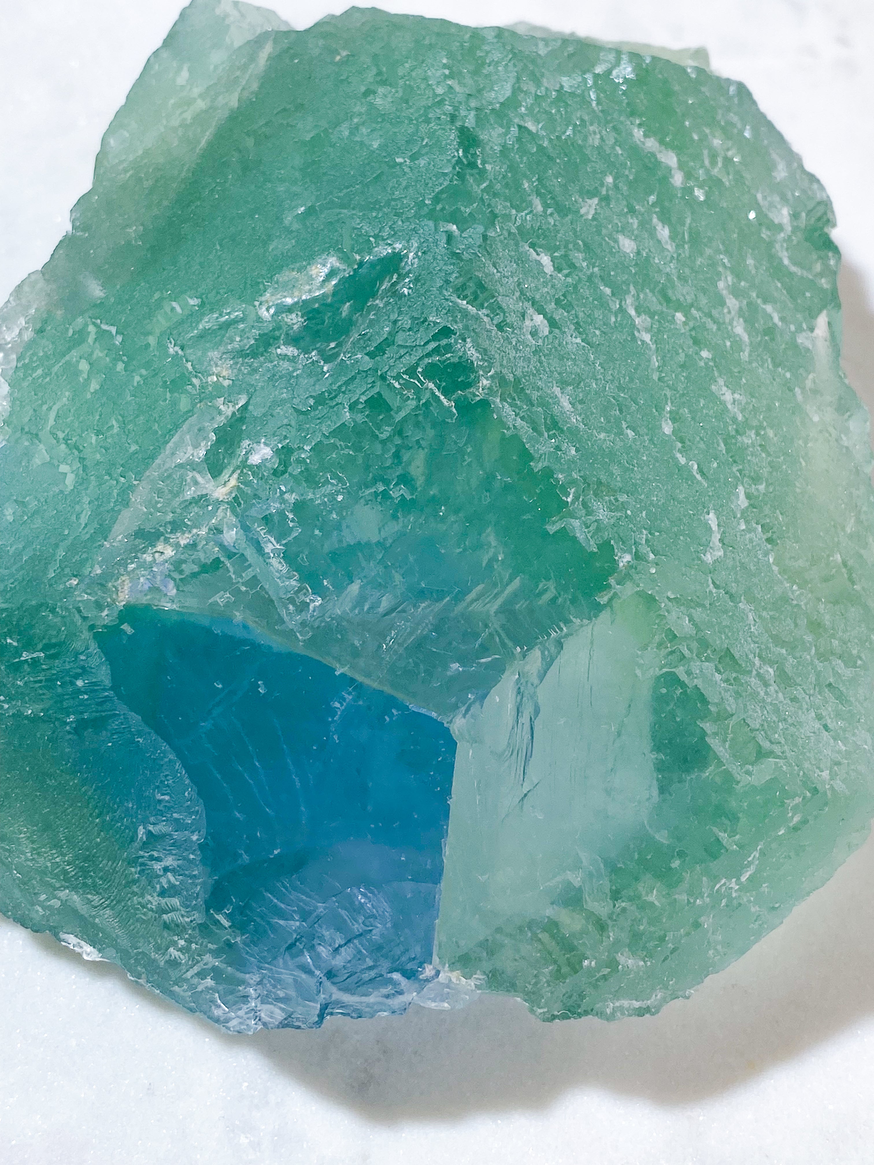Kæmpe Blue Core Fluorit (Nr. 1)
