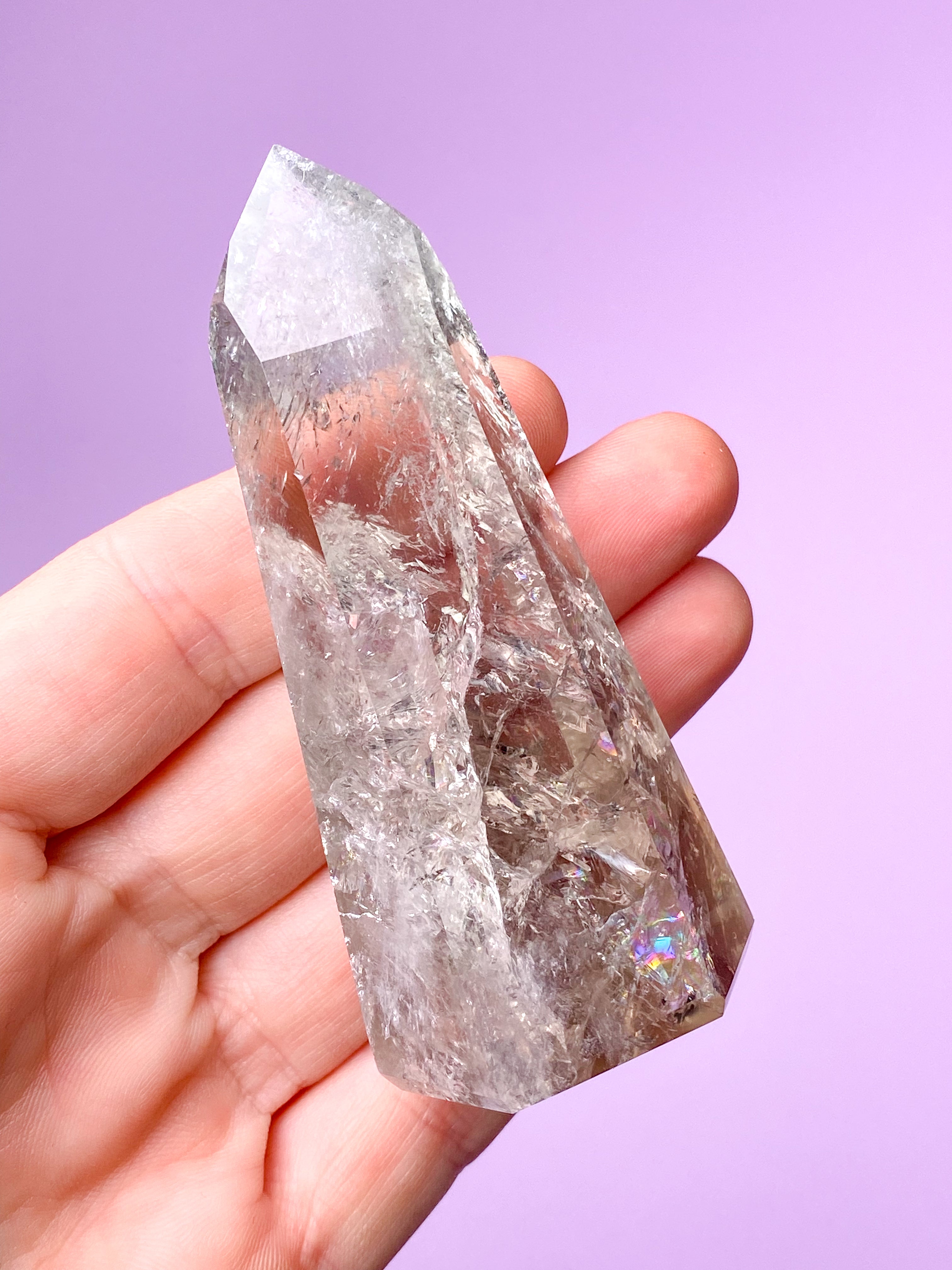 Prasiolit Tårn (Nr. 16) Grøn Ametyst