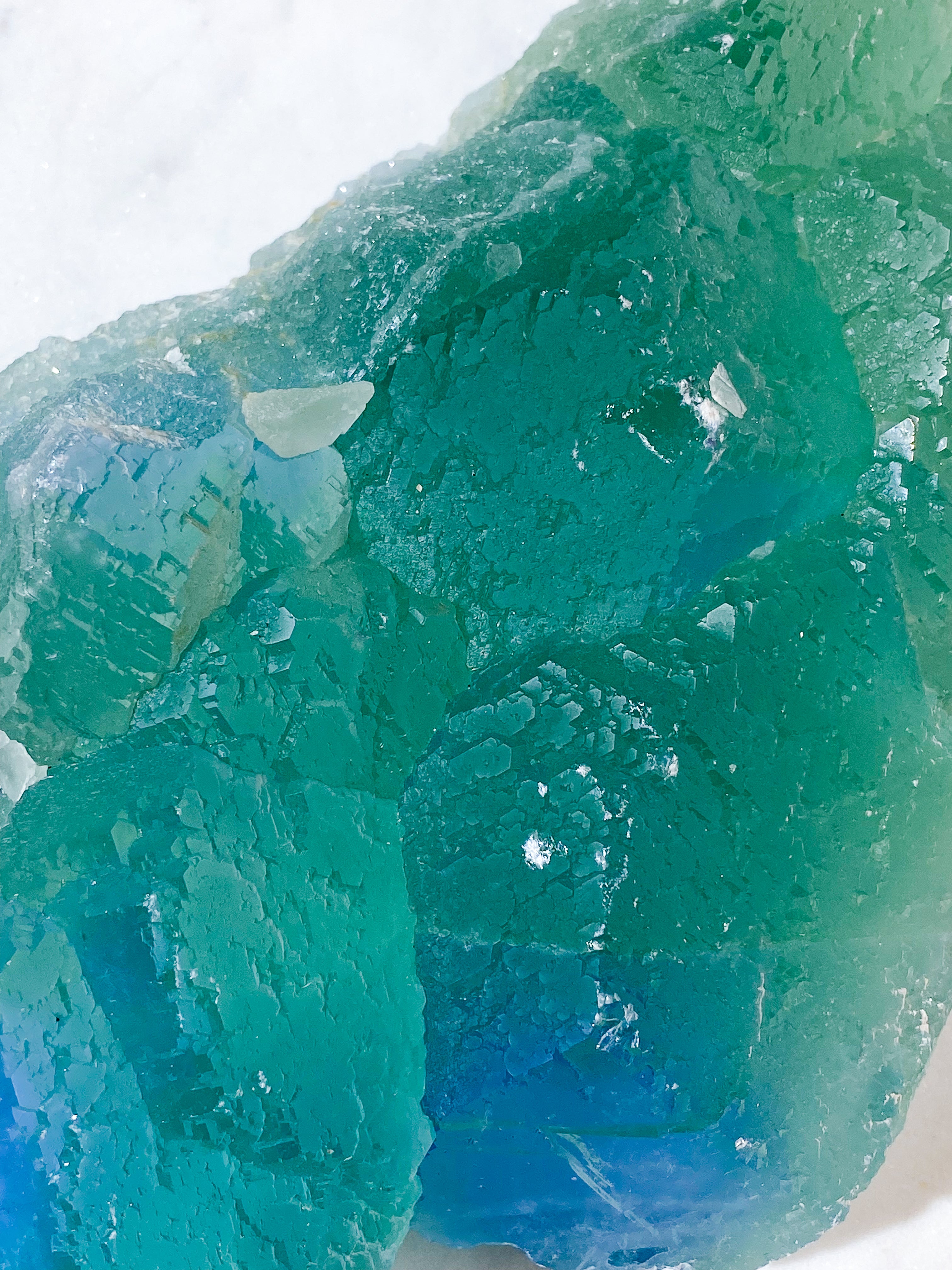Kæmpe Blue Core Fluorit (Nr. 2)