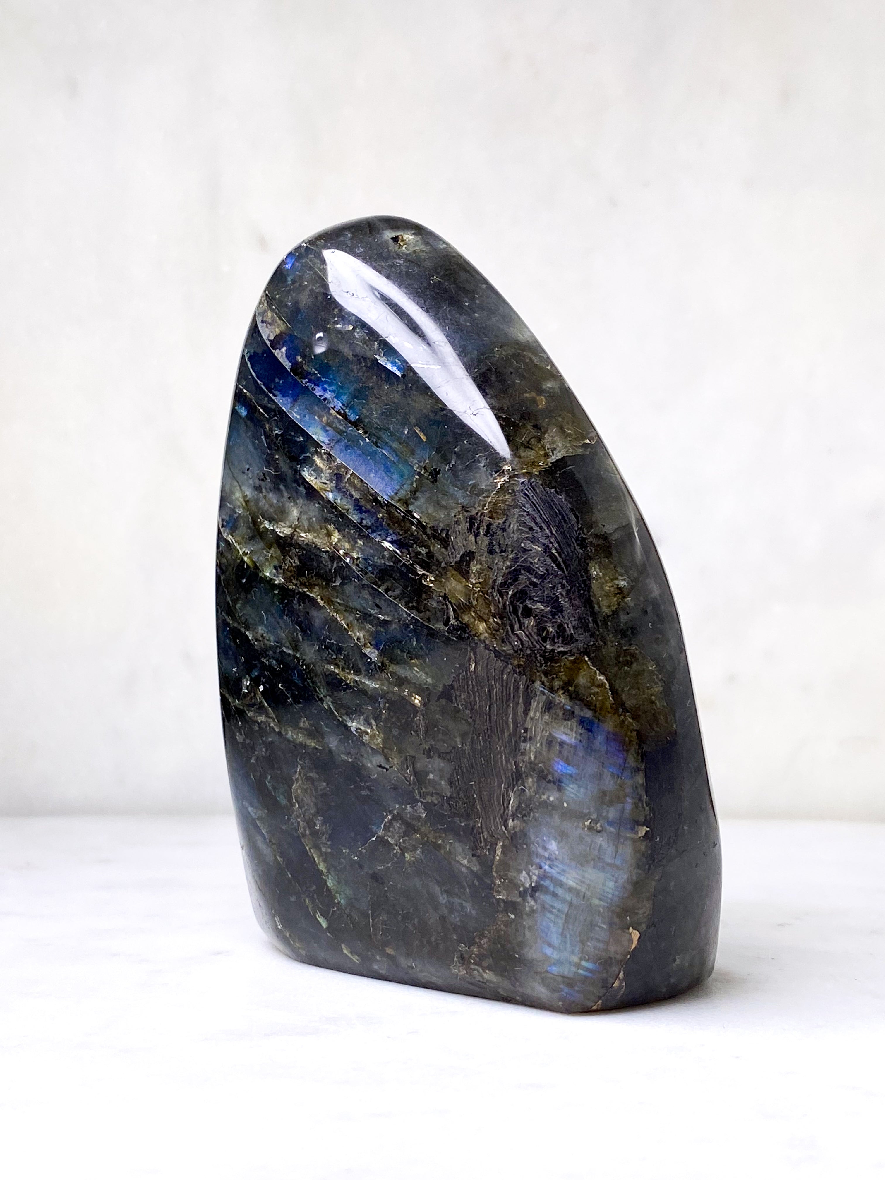 Guld labradorite hjärta