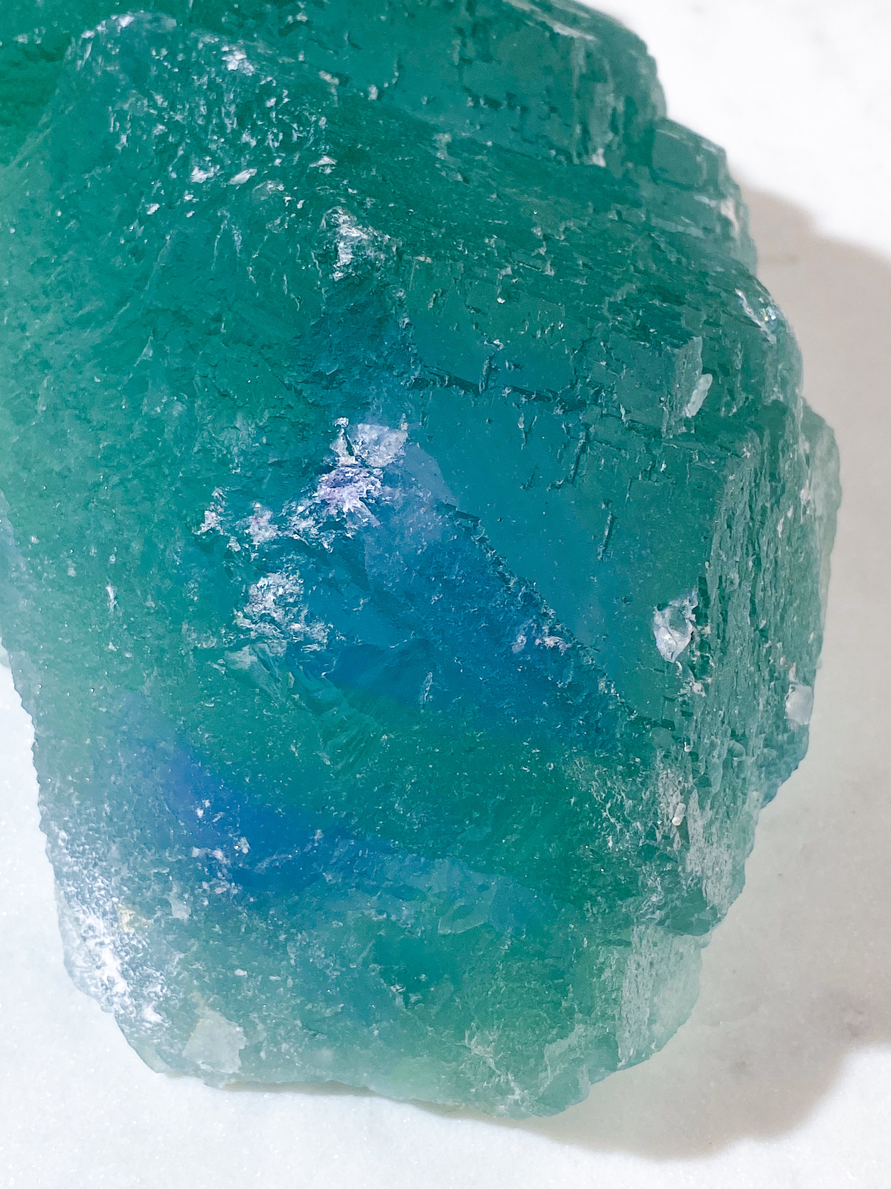 Kæmpe Blue Core Fluorit (Nr. 3)