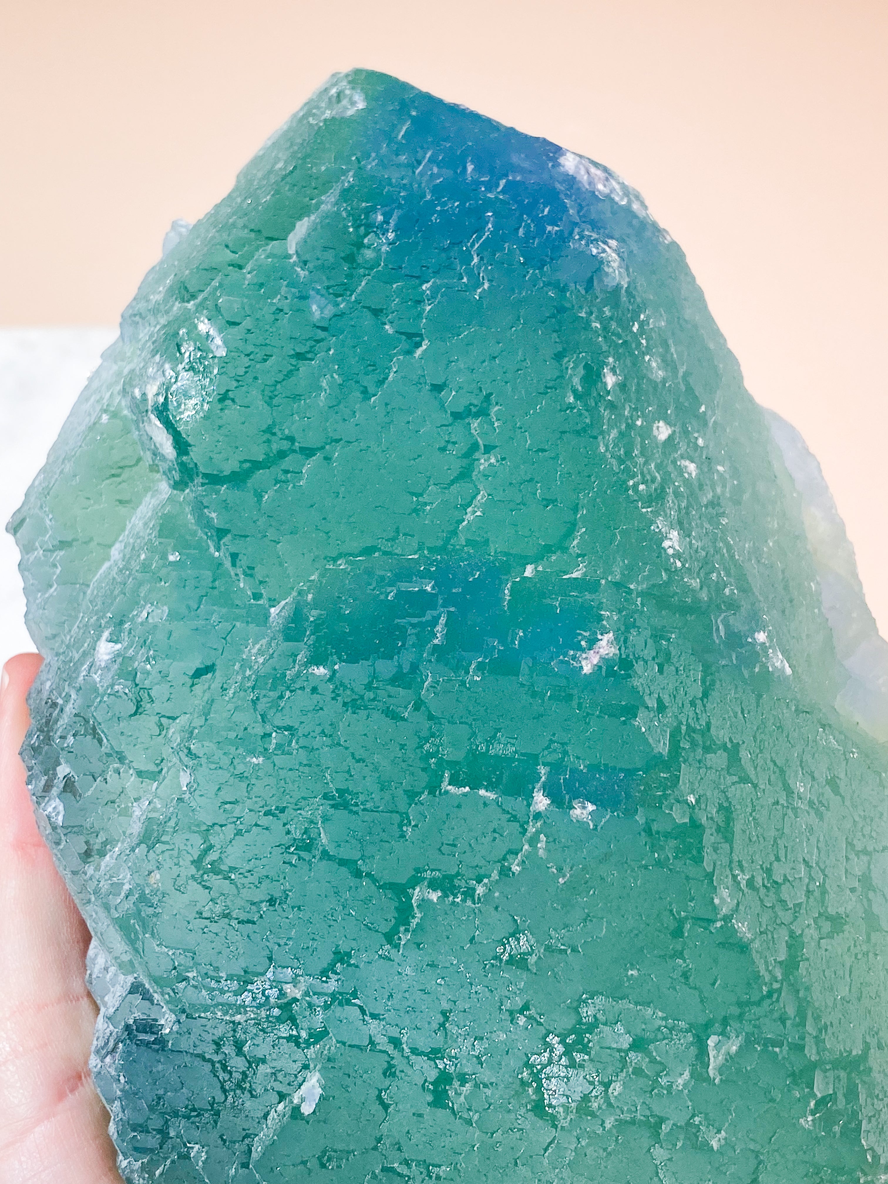 Kæmpe Blue Core Fluorit (Nr. 3)