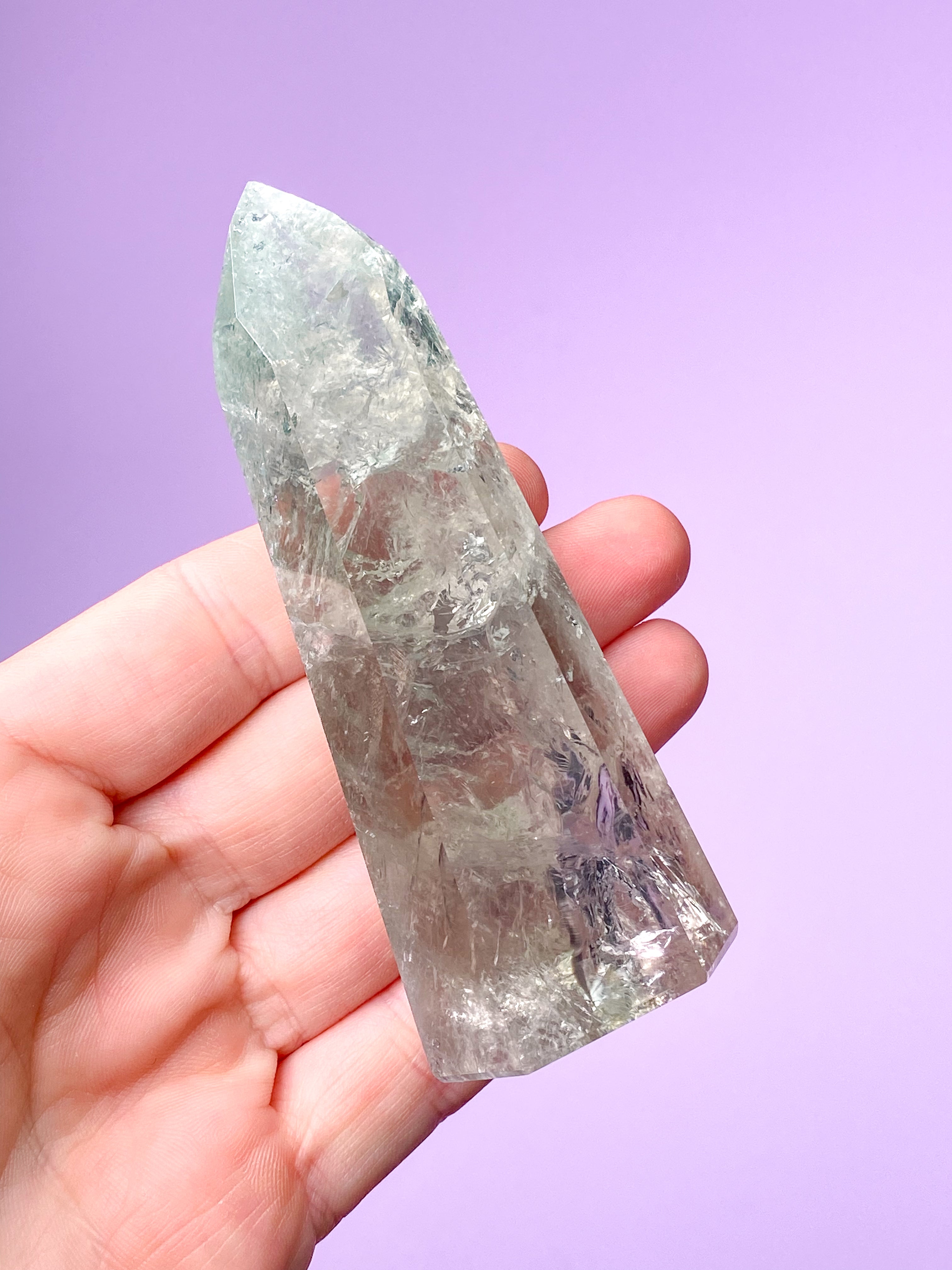 Prasiolite Raw (No. 12) - Green Amethyst