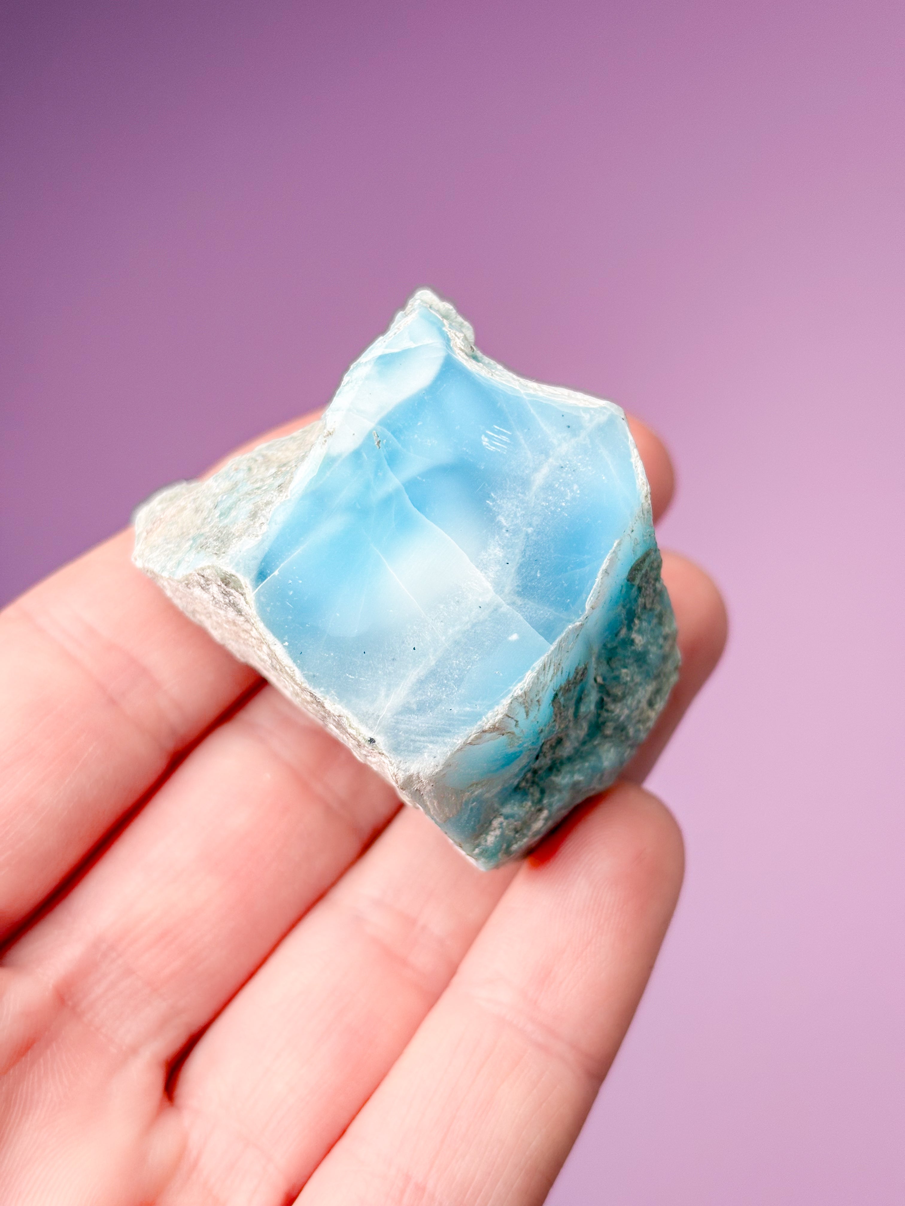 Larimar Raw Polished (No. 40) Exclusive Quality