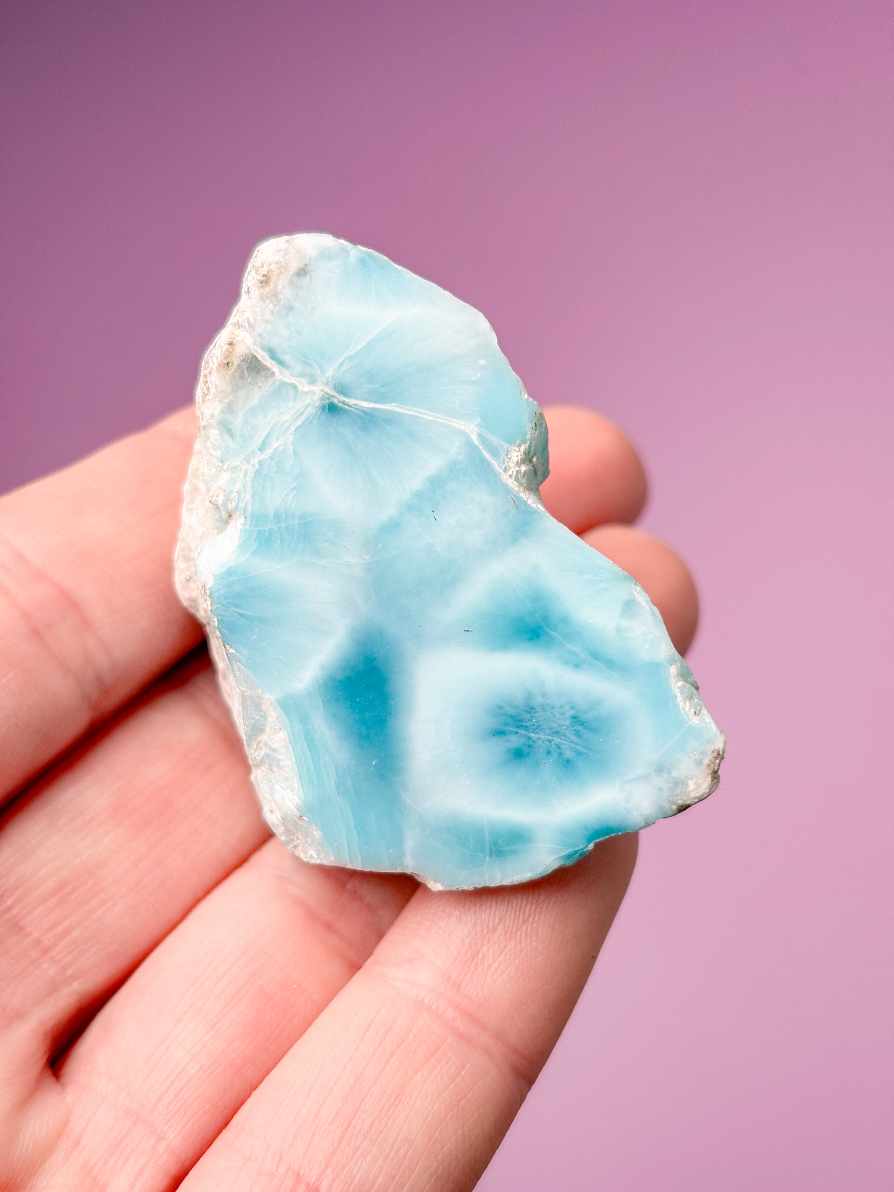 Larimar Raw Polished (No. 42) Exclusive Quality