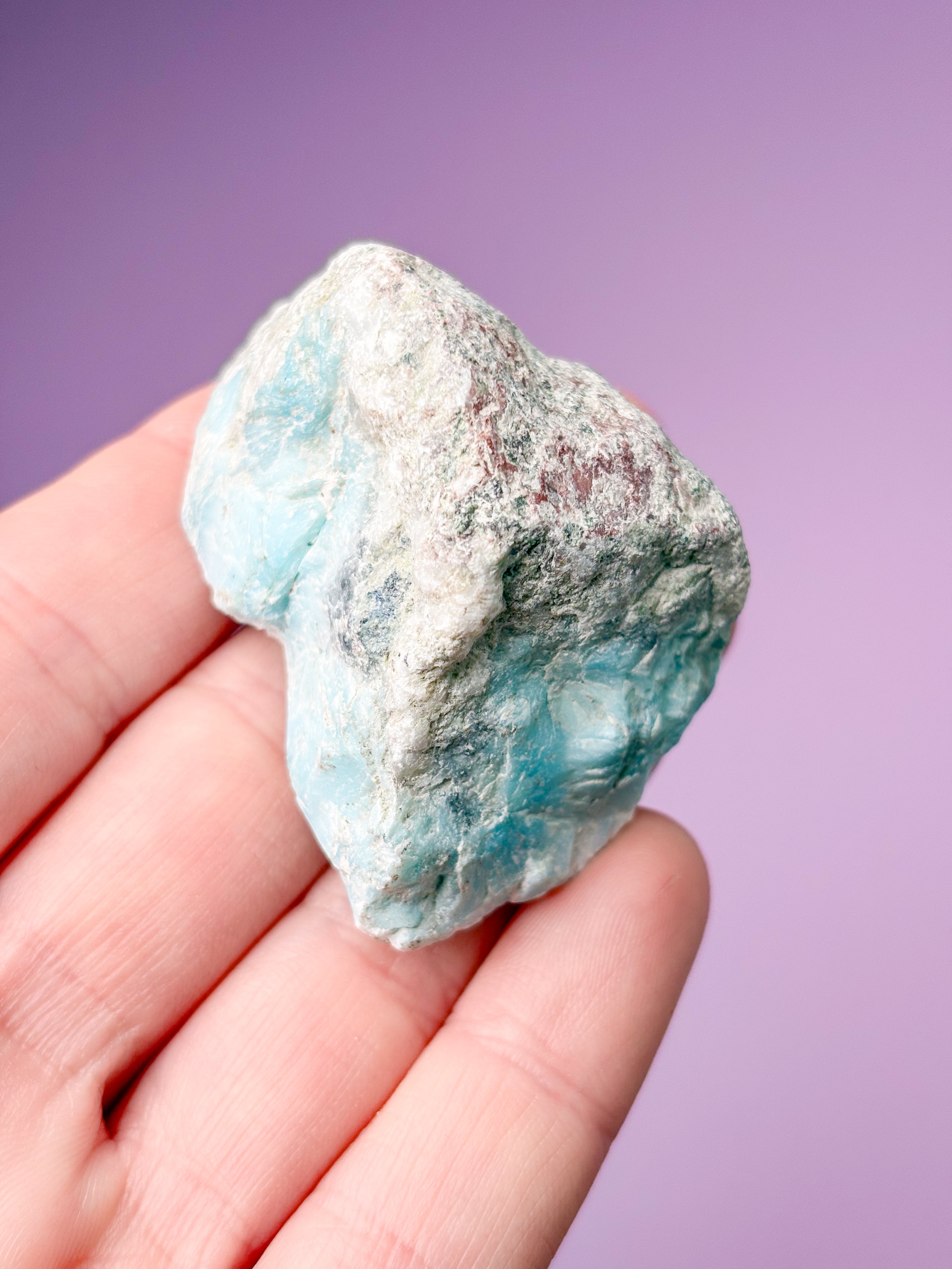 Larimar Raw Polished (No. 42) Exclusive Quality