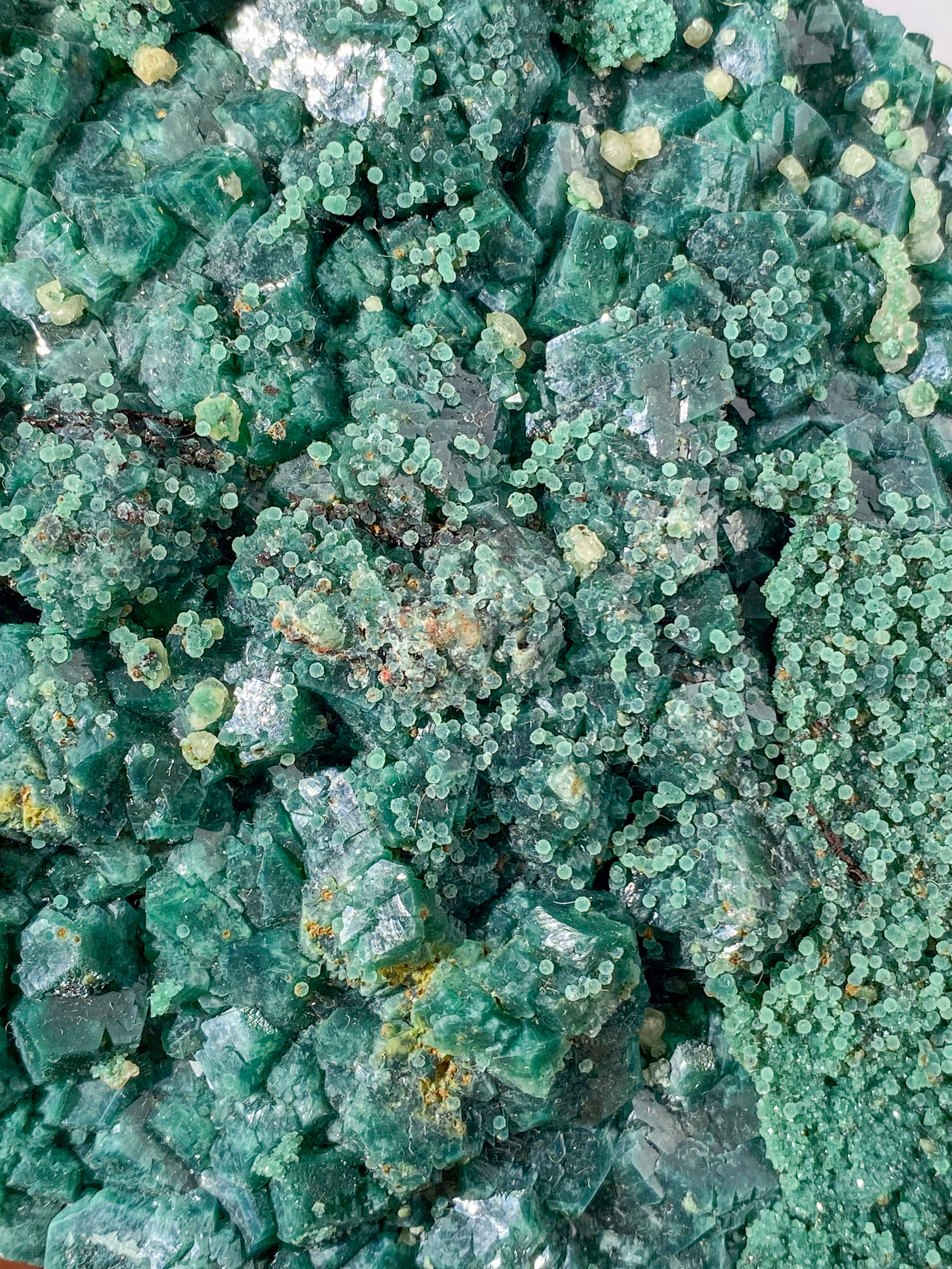 Grøn Fluorit Klynge (Nr. 9)