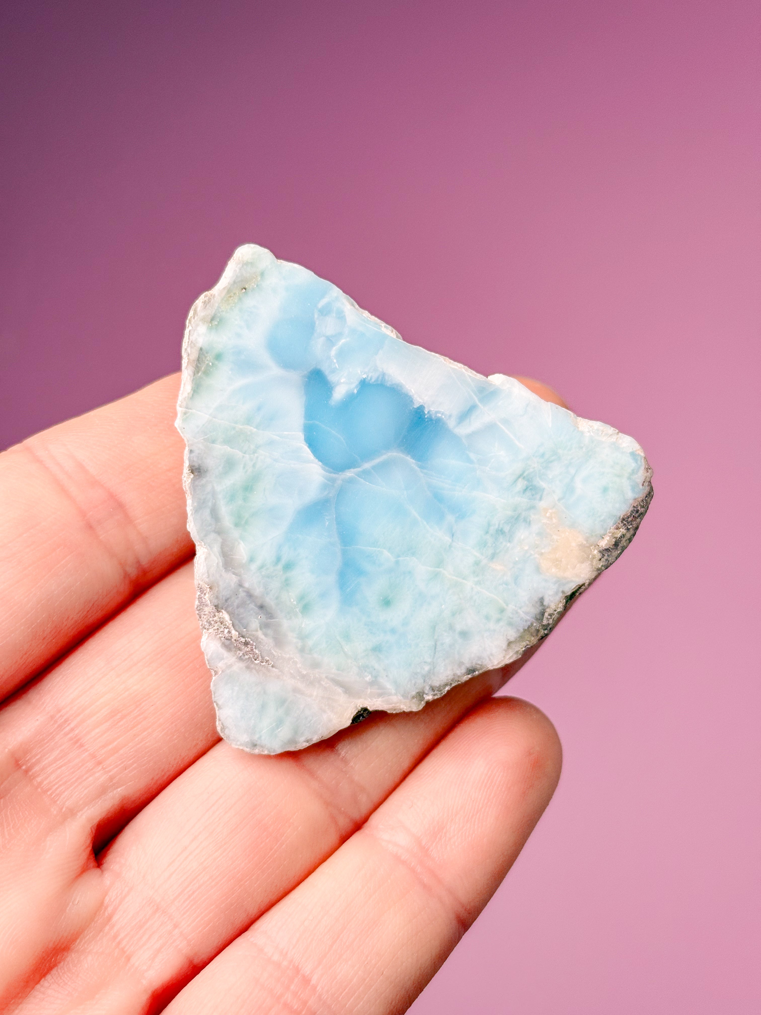 Larimar Raw Polished (No. 44) Exclusive Quality